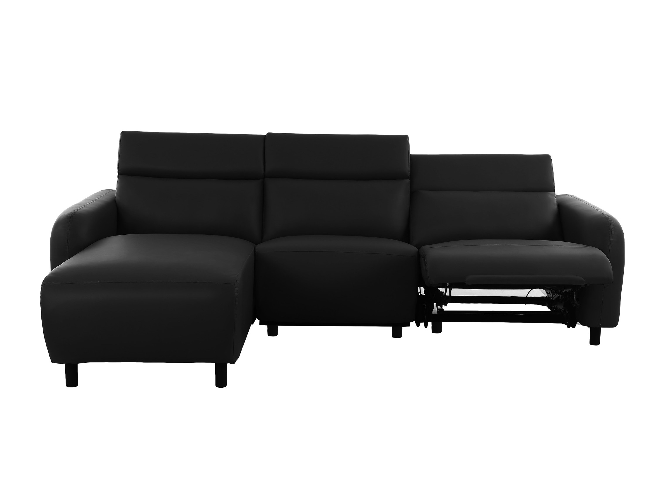 Colțar cu recliner Denton 1509 (Negru)