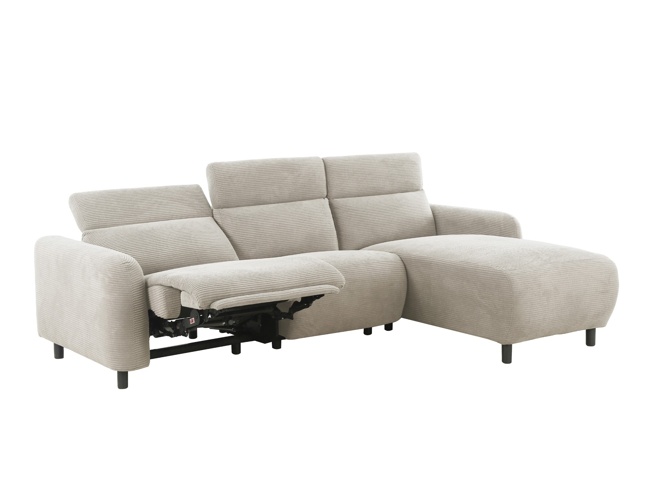 Colțar cu recliner Revbena 103 (Crem)