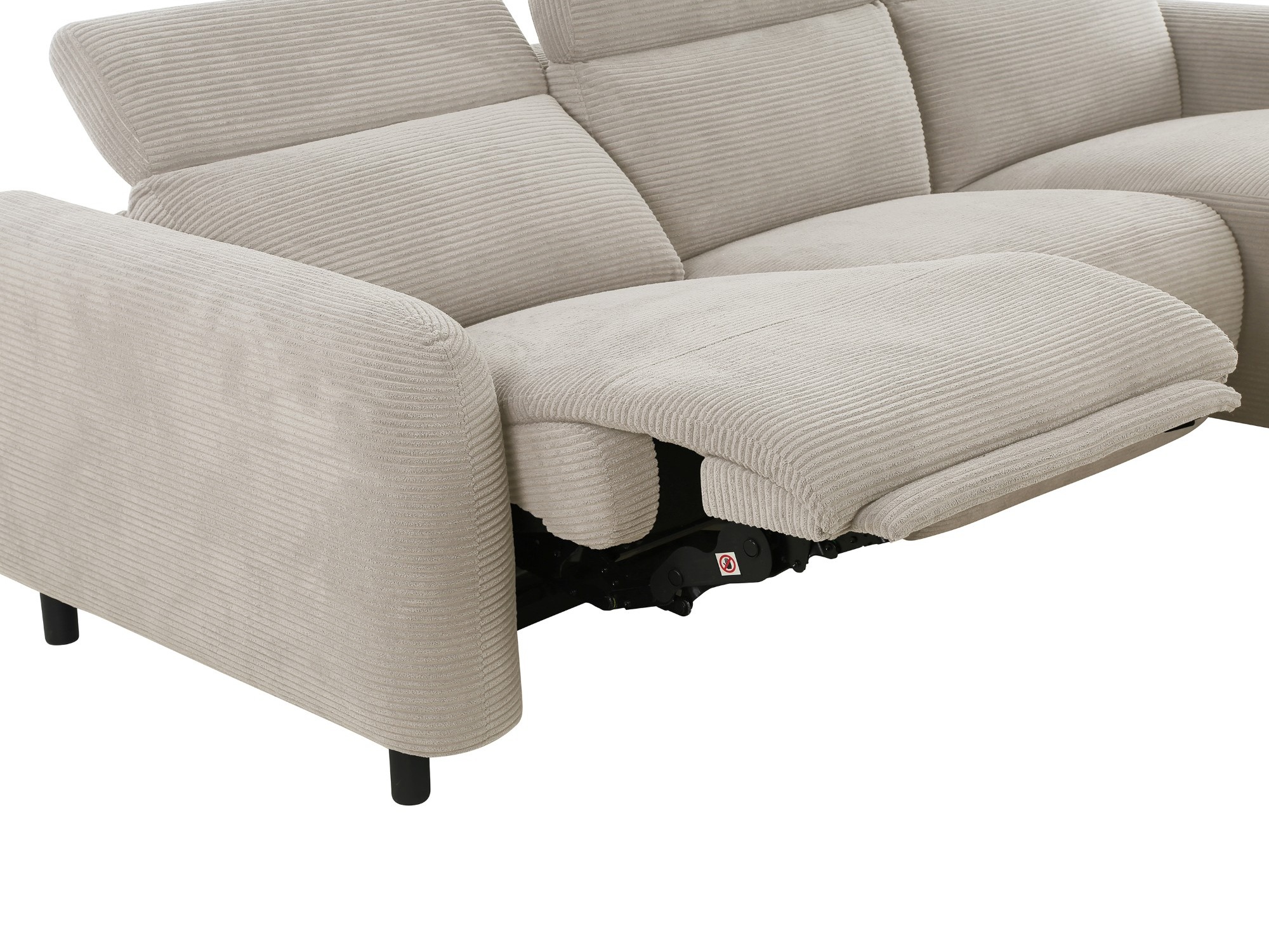 Colțar cu recliner Revbena 103 (Crem)