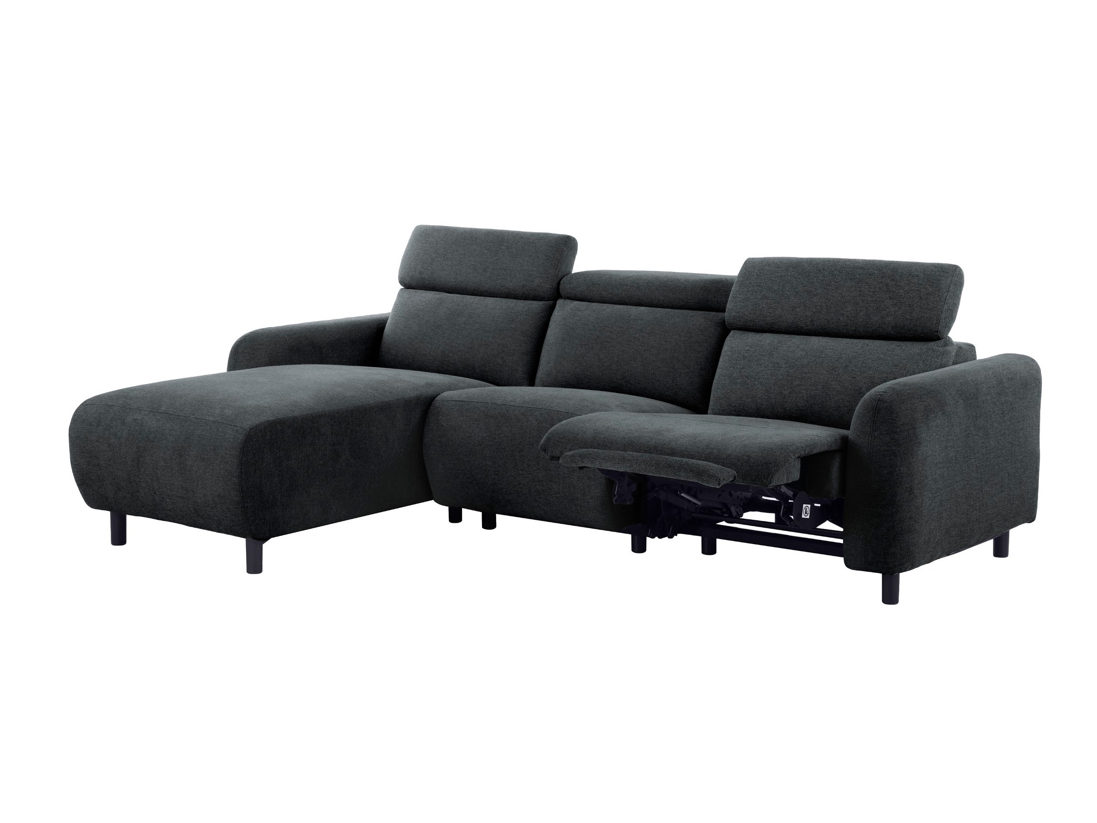 Colțar recliner Denton 1509 (Gri inchis)