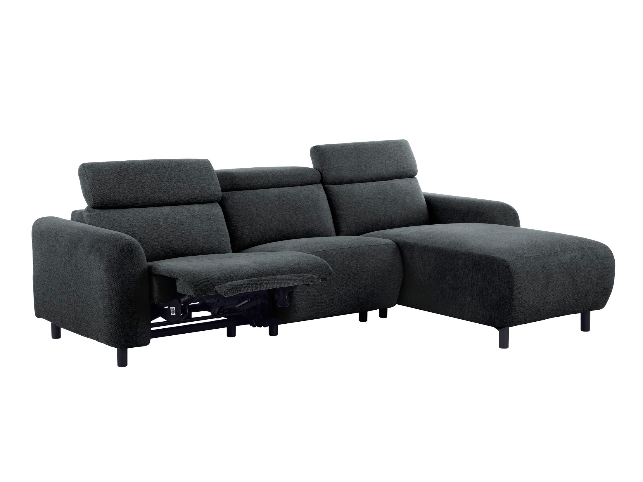 Colțar recliner Denton 1509 (Gri inchis)