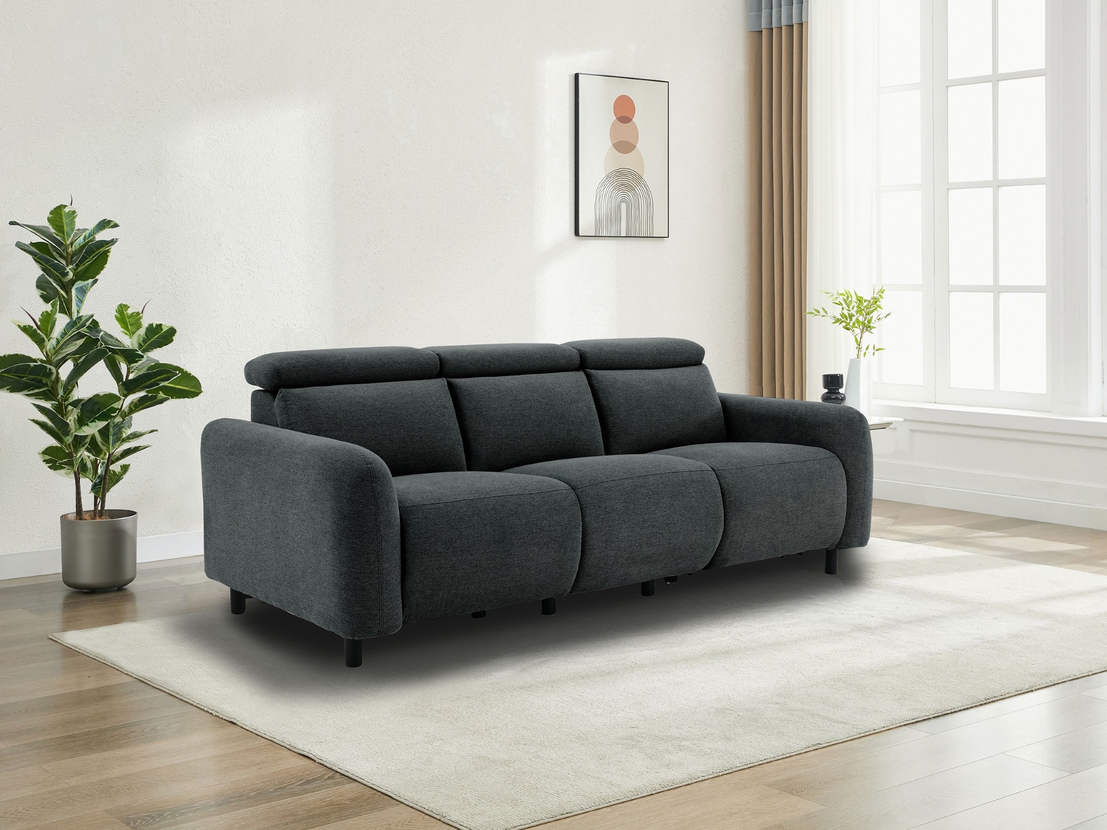Canapea recliner Denton 1511 (Antracit)