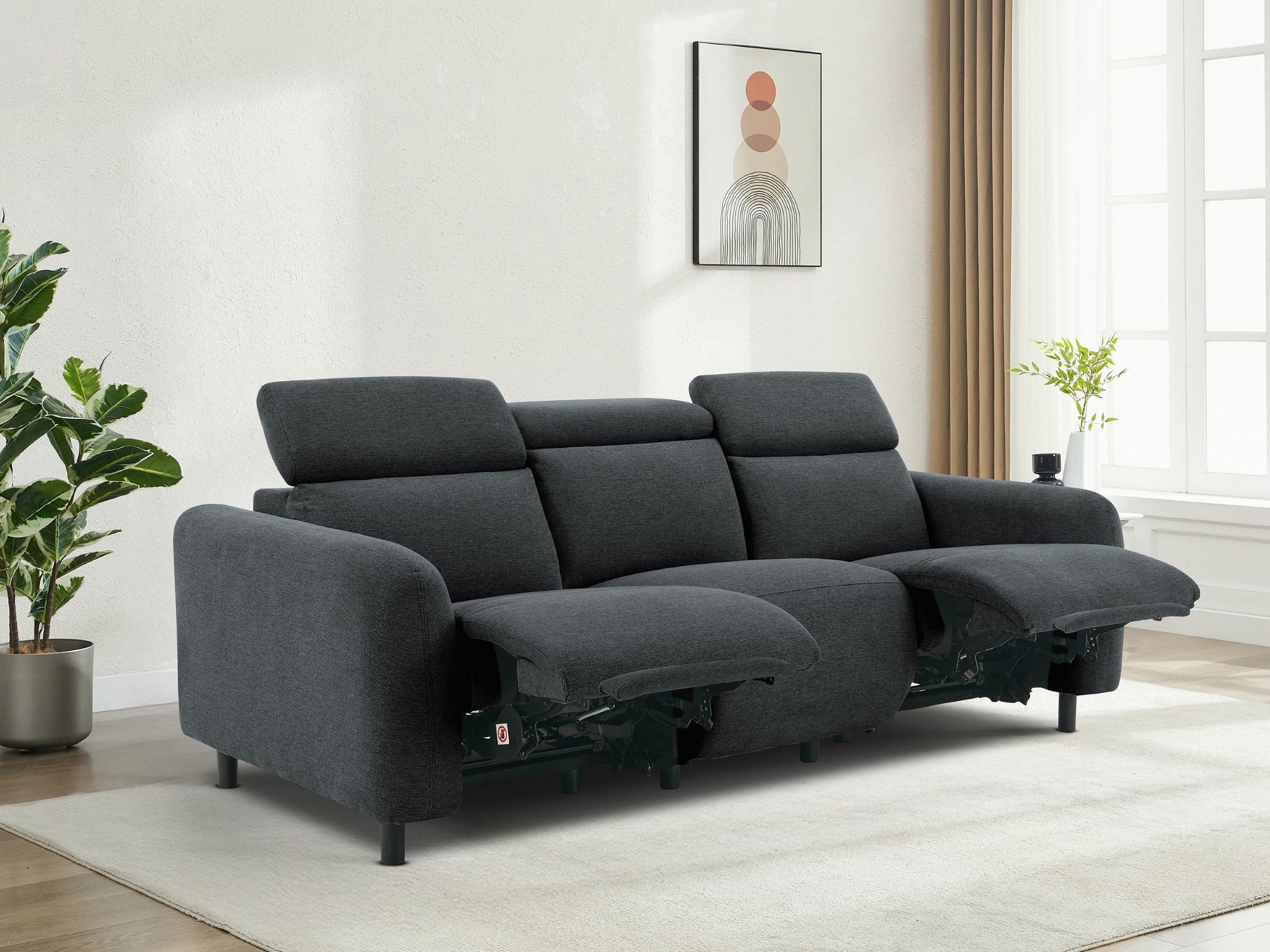 Canapea recliner Denton 1511 (Antracit)