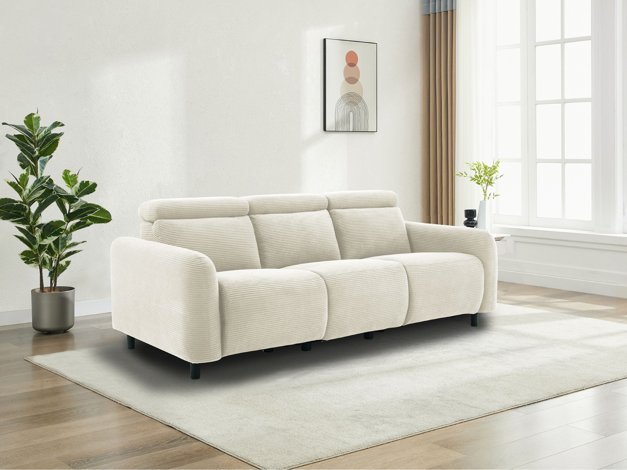 Canapea recliner Denton 1511 (Crem)