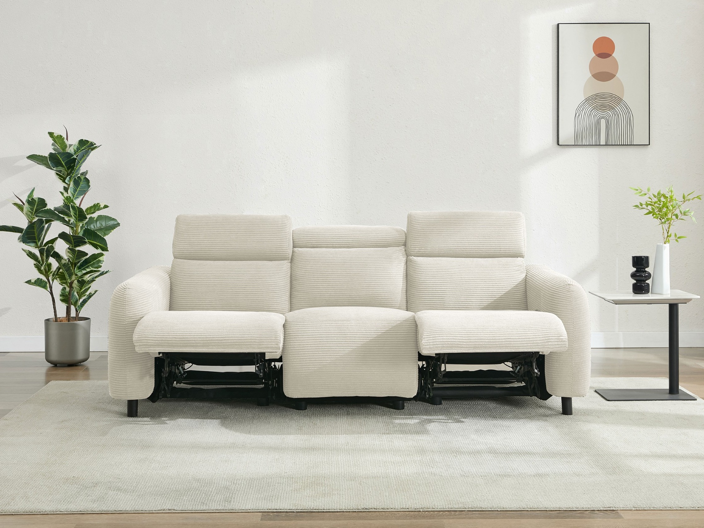 Canapea recliner Denton 1511 (Crem)