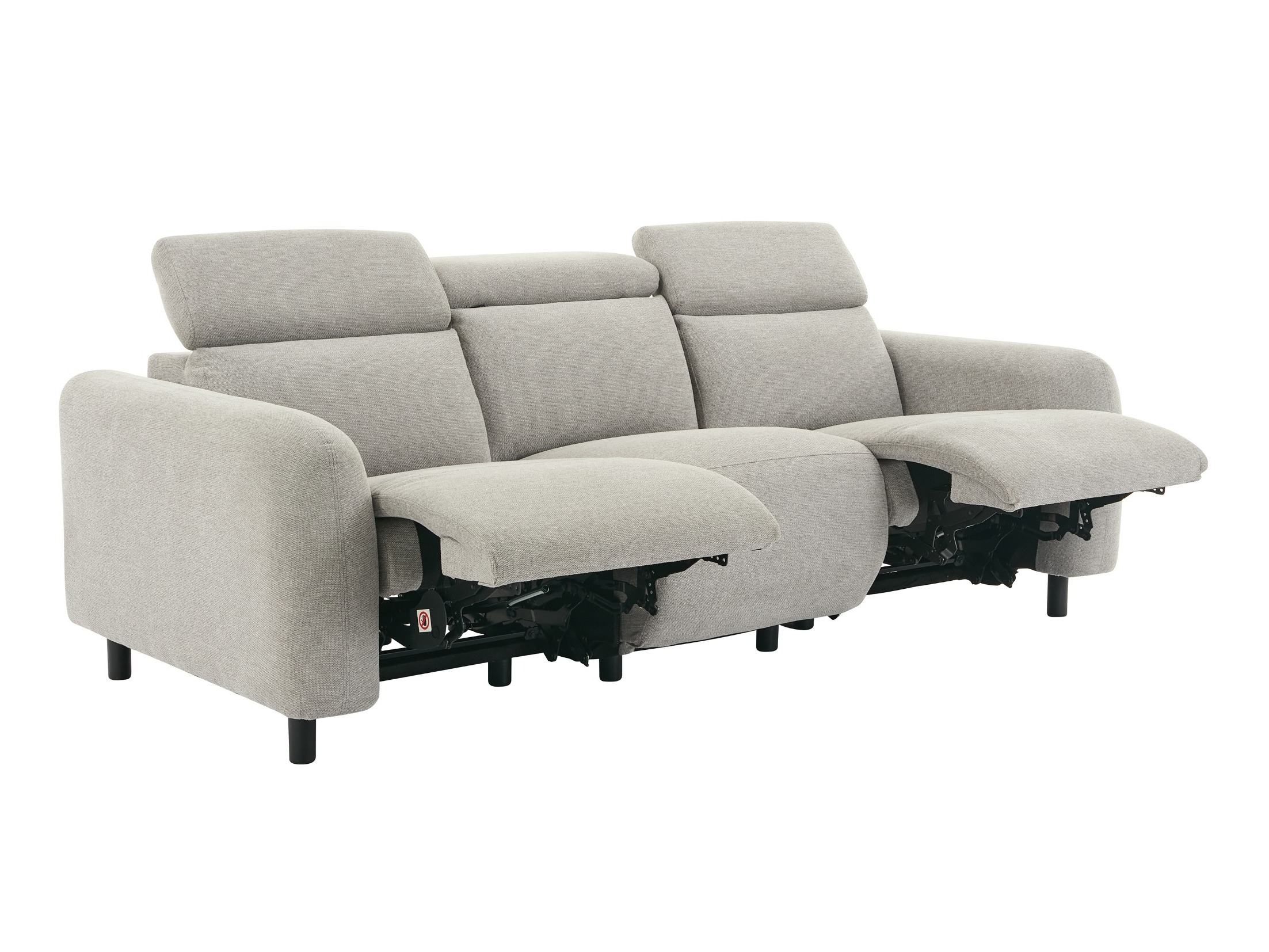 Canapea recliner Denton 1511 (Gri deschis)