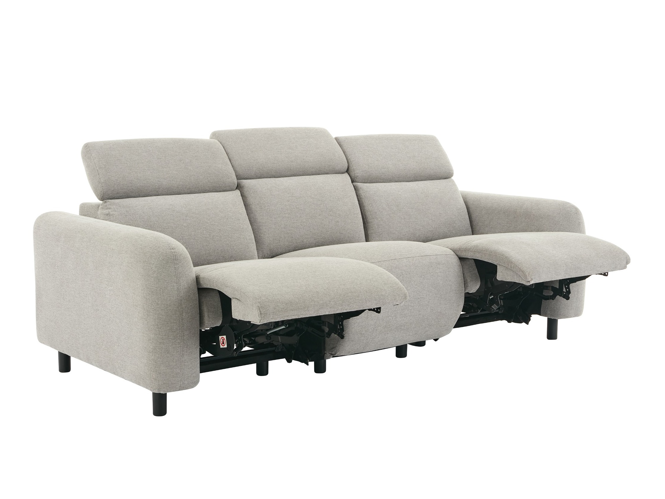 Canapea recliner Denton 1511 (Gri deschis)