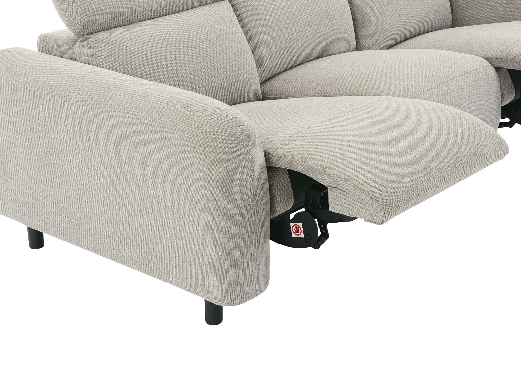 Canapea recliner Denton 1511 (Gri deschis)