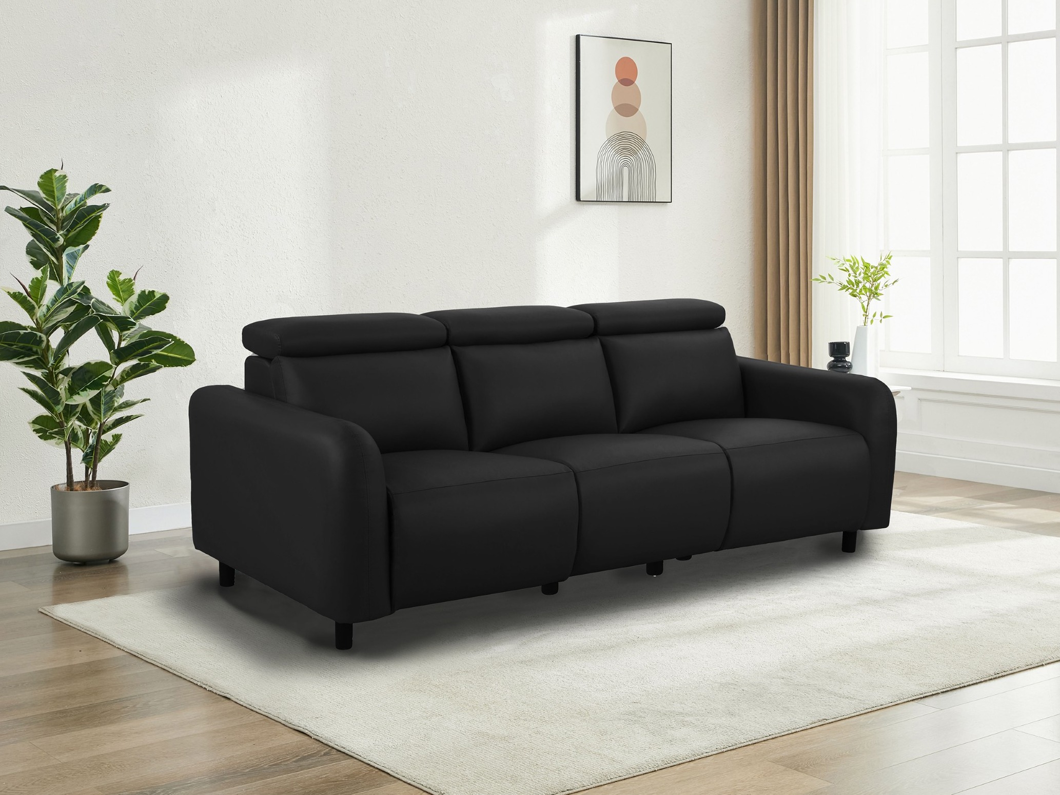 Canapea recliner Denton 1511 (Negru)