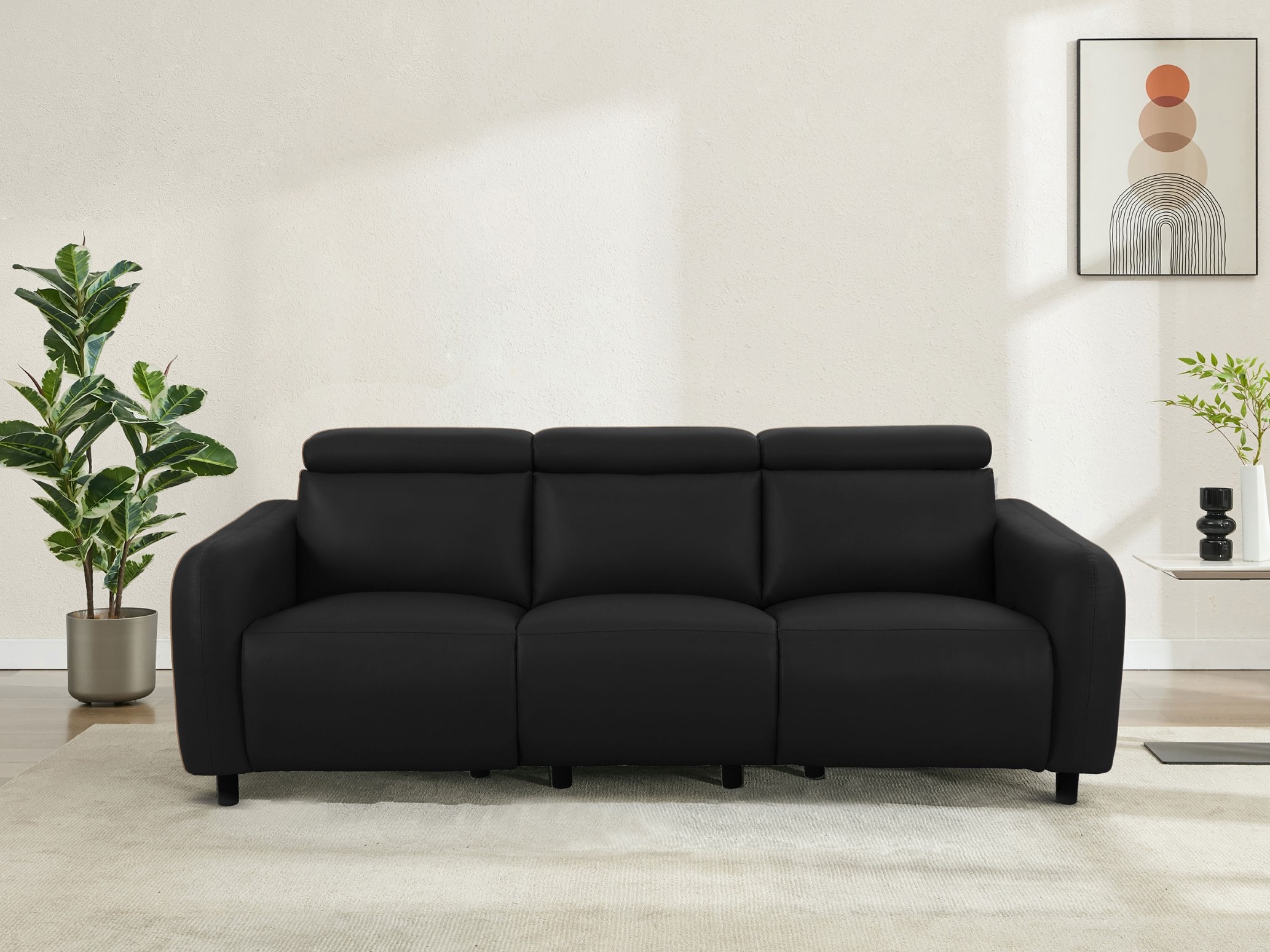Canapea recliner Denton 1511 (Negru)