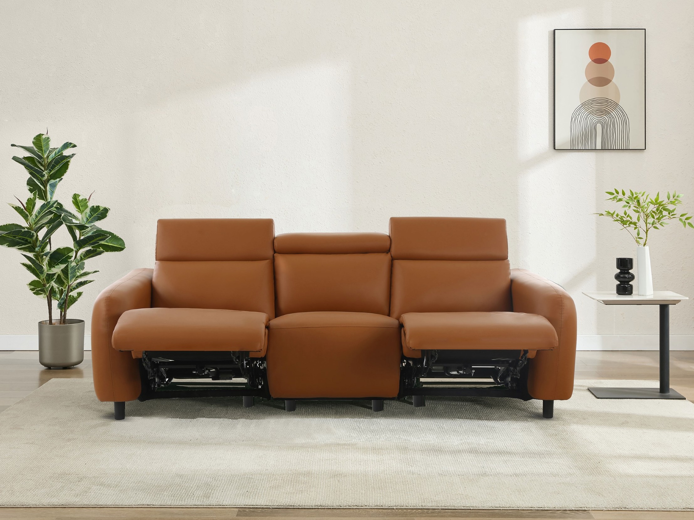 Canapea recliner Denton 1511 (Portocaliu)