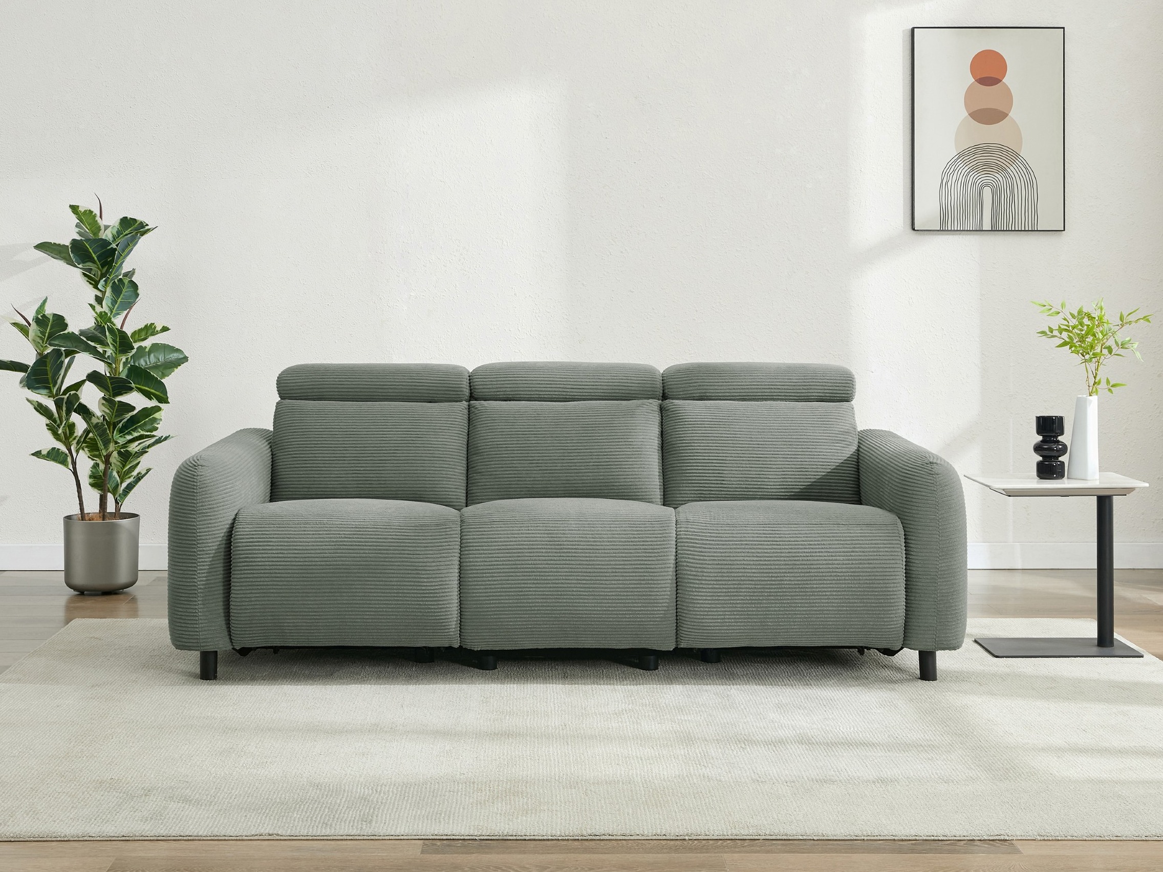 Canapea recliner Revbena 106 (Gri)