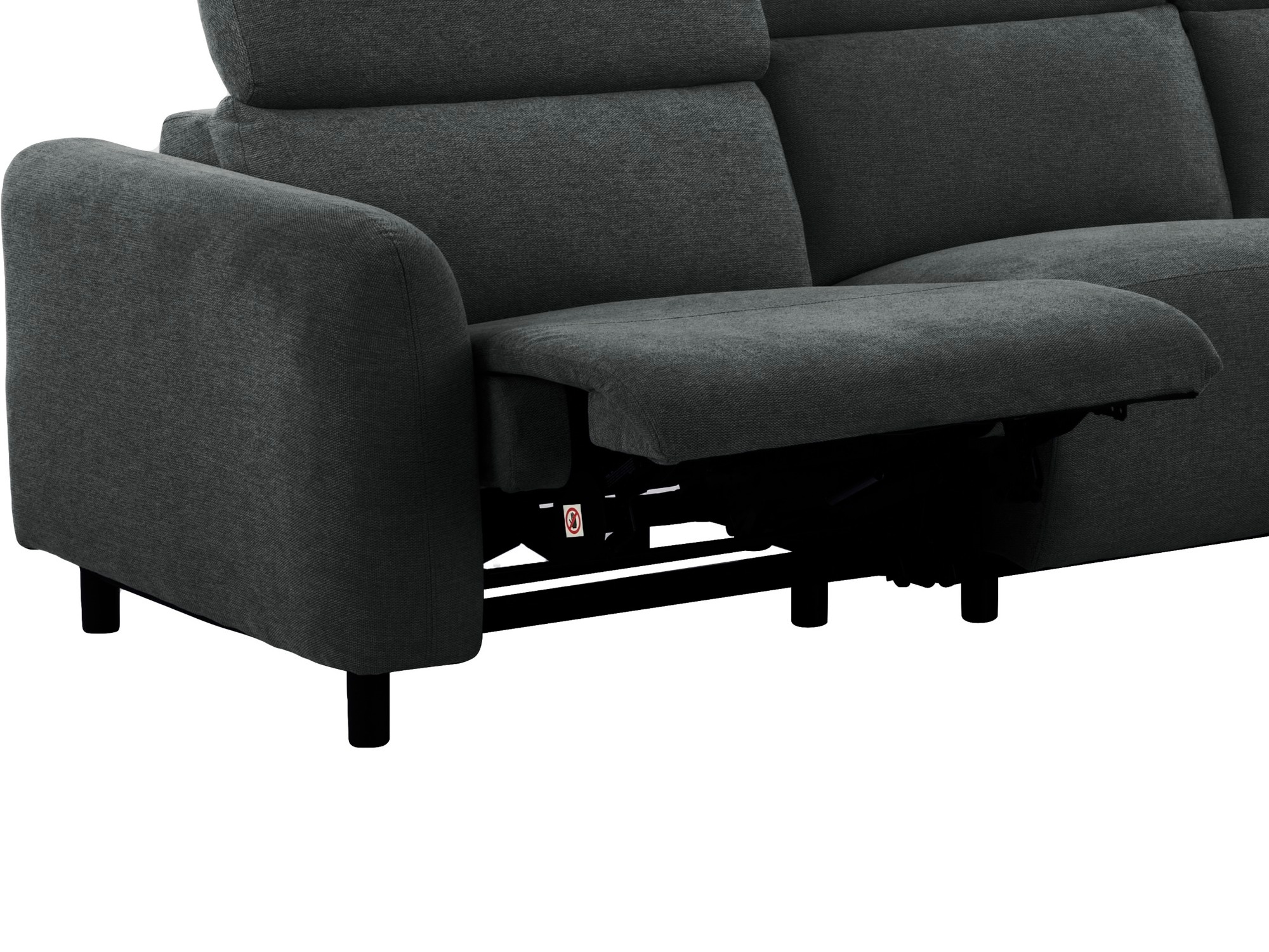 Colțar cu recliner Denton 1510 (Antracit)