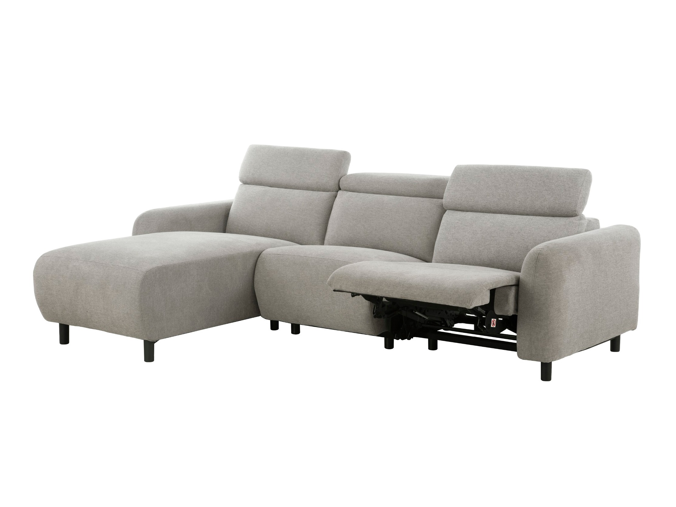 Colțar cu recliner Denton 1510 (Gri deschis)