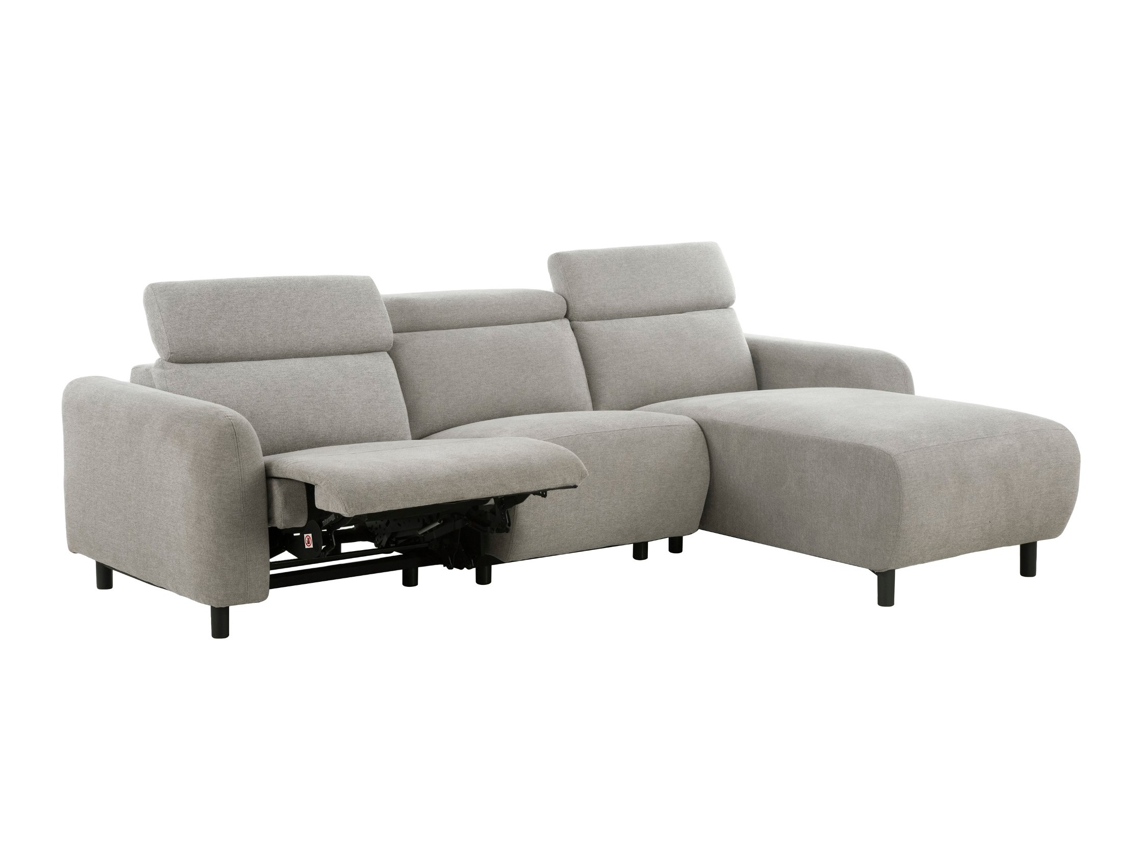Colțar cu recliner Denton 1510 (Gri deschis)