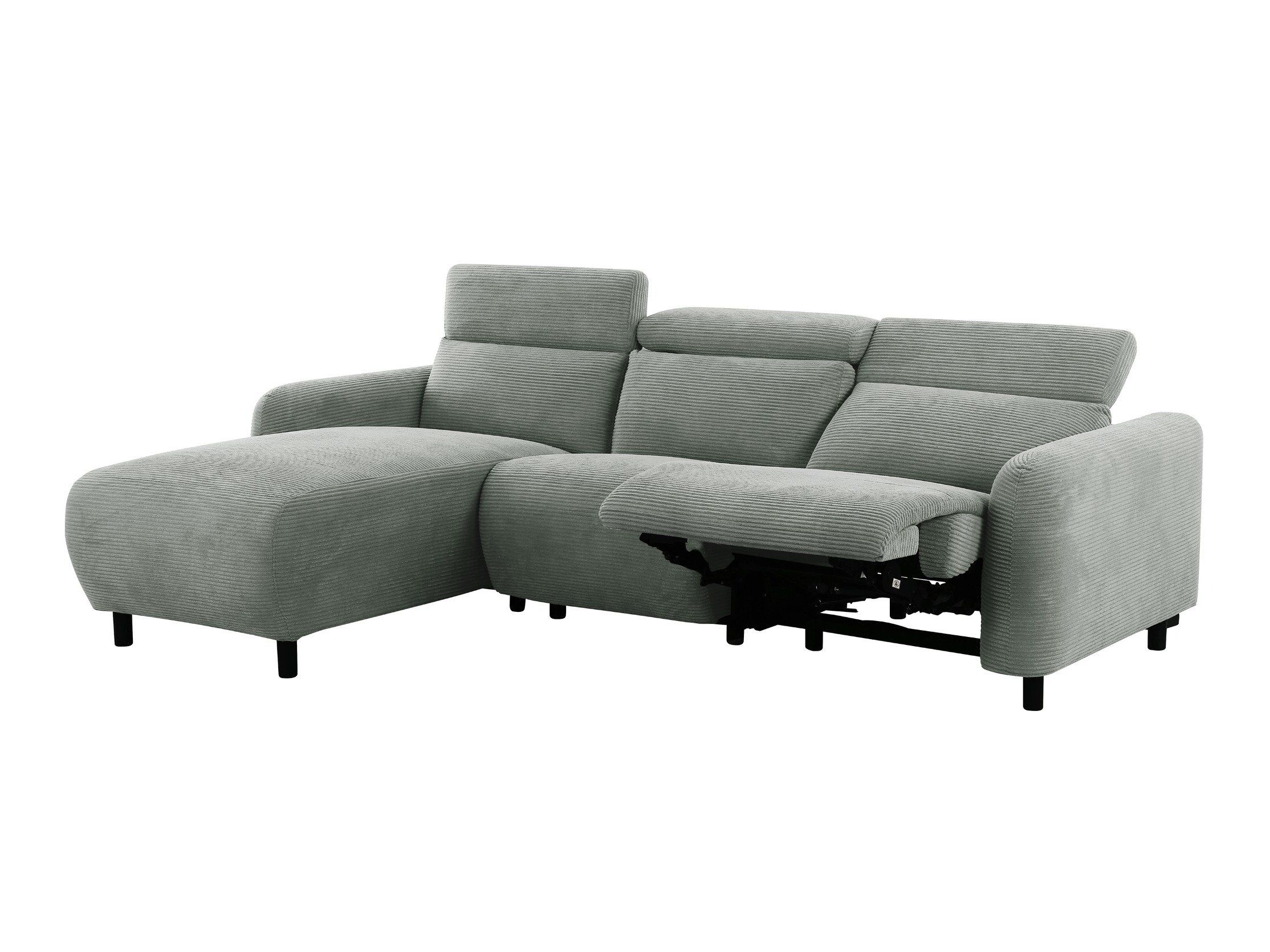 Colțar cu recliner Denton 1510 (Gri)