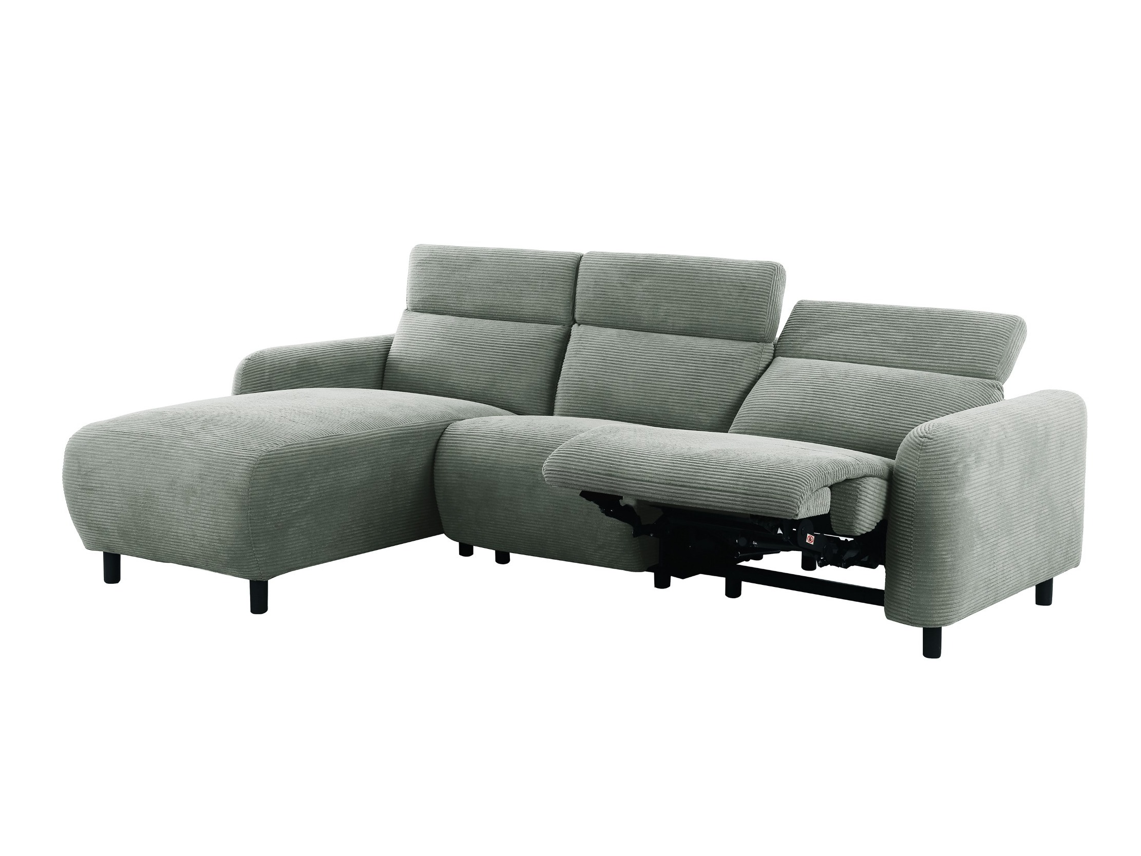 Colțar cu recliner Denton 1510 (Gri)