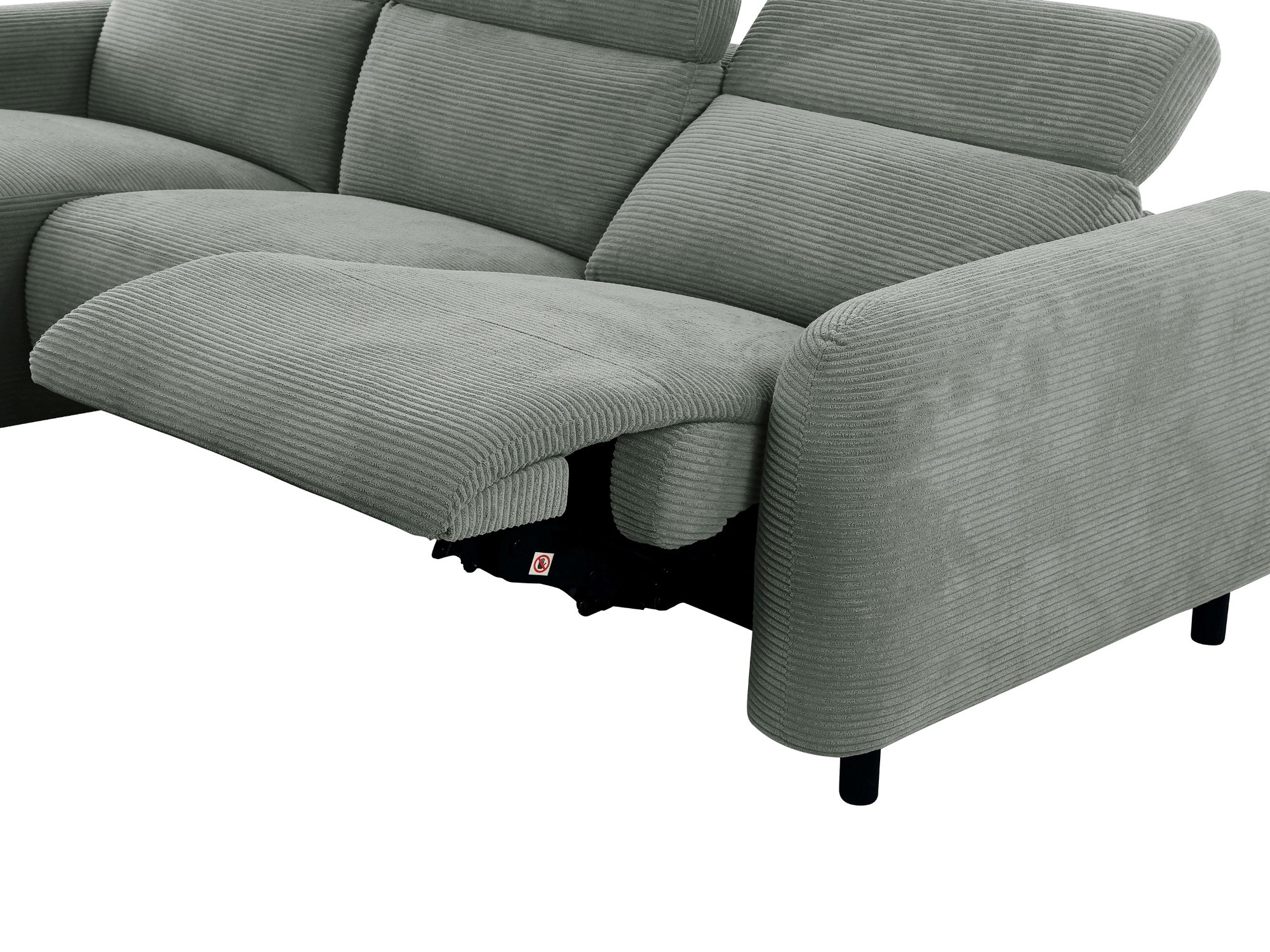 Colțar cu recliner Denton 1510 (Gri)