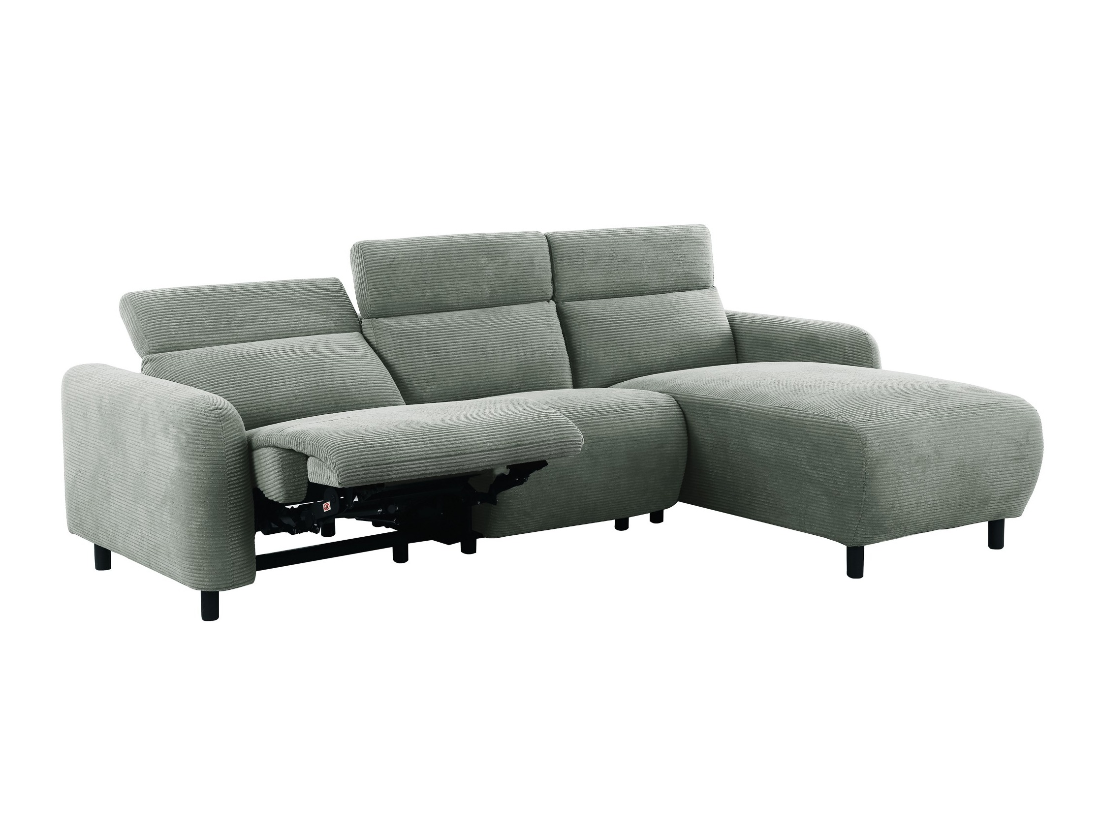 Colțar cu recliner Denton 1510 (Gri)