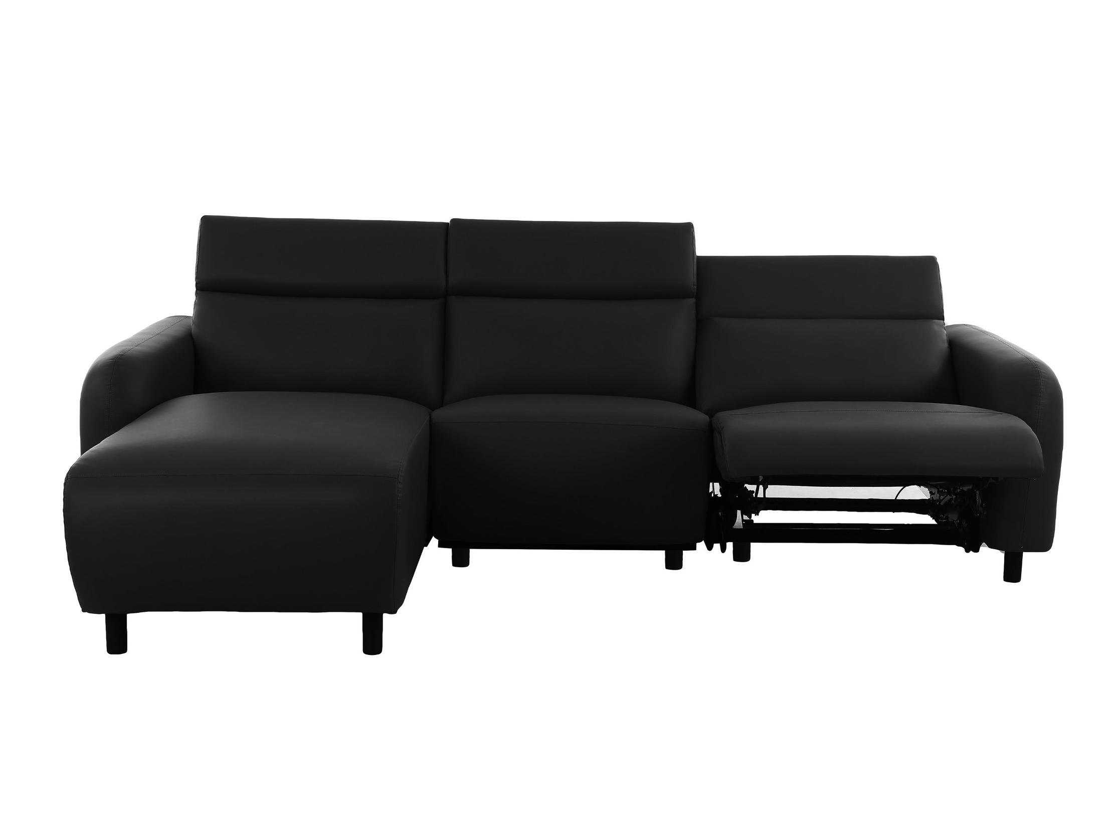 Colțar cu recliner Denton 1510 (Negru)