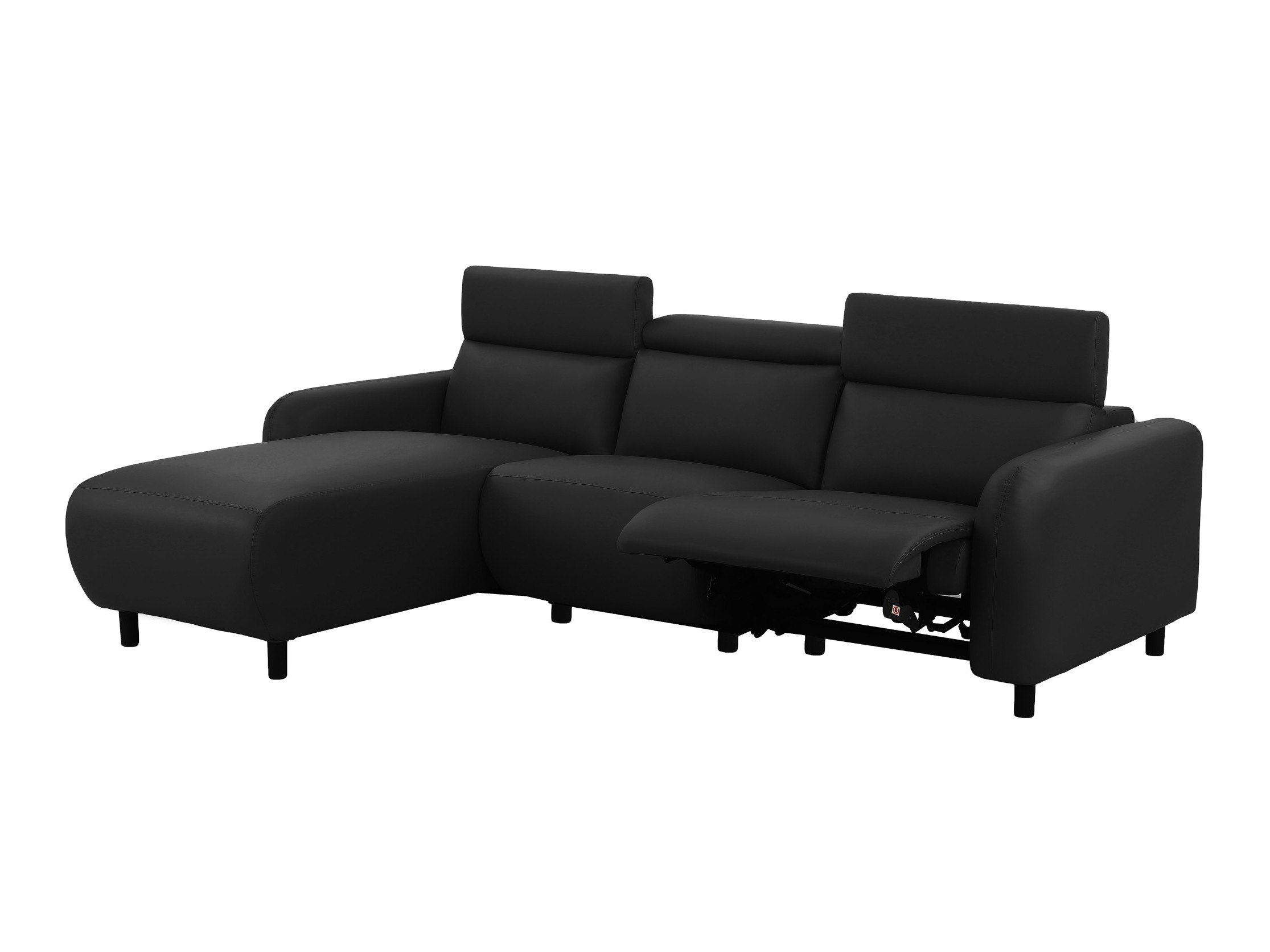 Colțar cu recliner Revbena 100 (Negru)