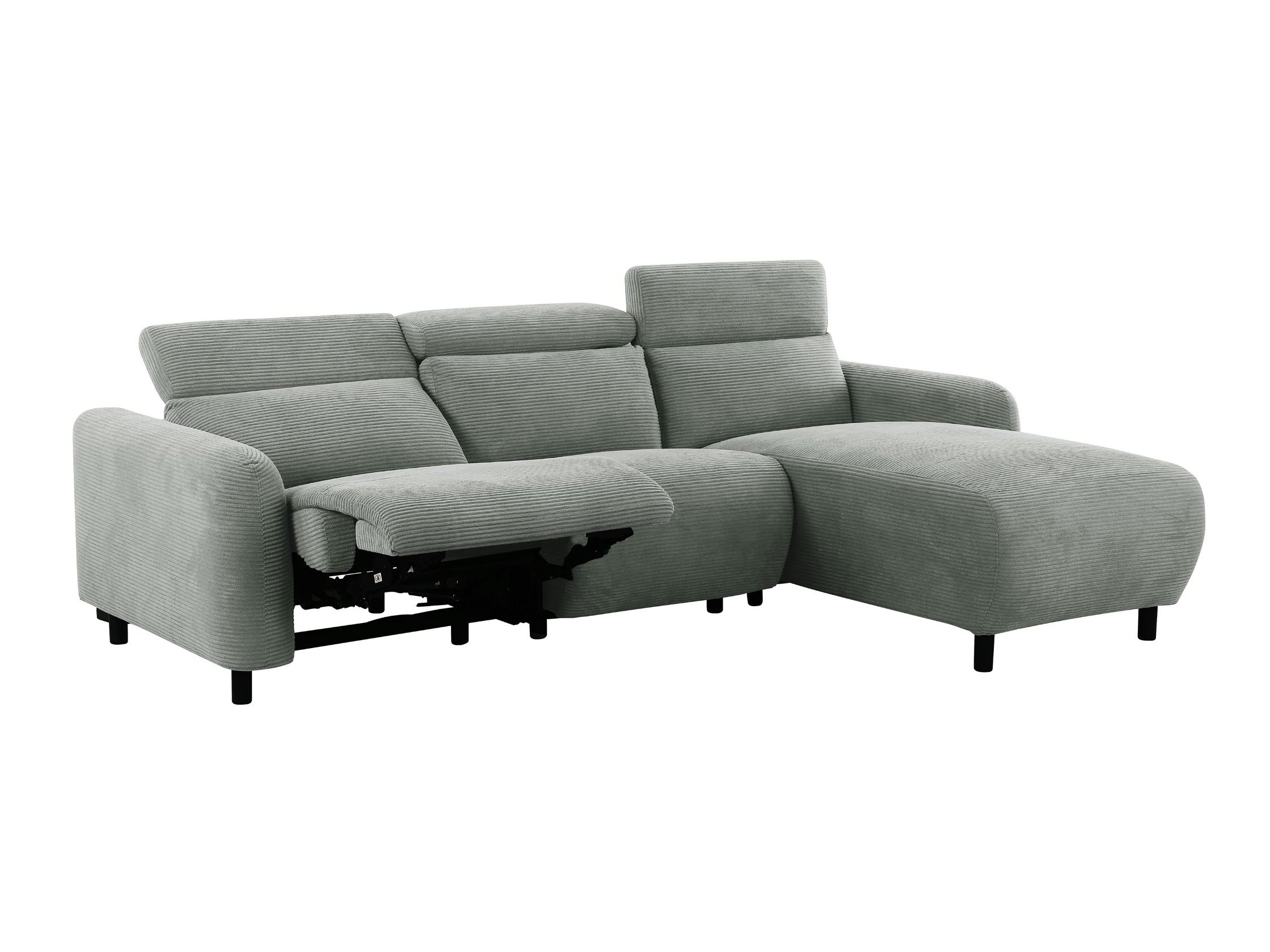 Colțar cu recliner Revbena 104 (Gri)