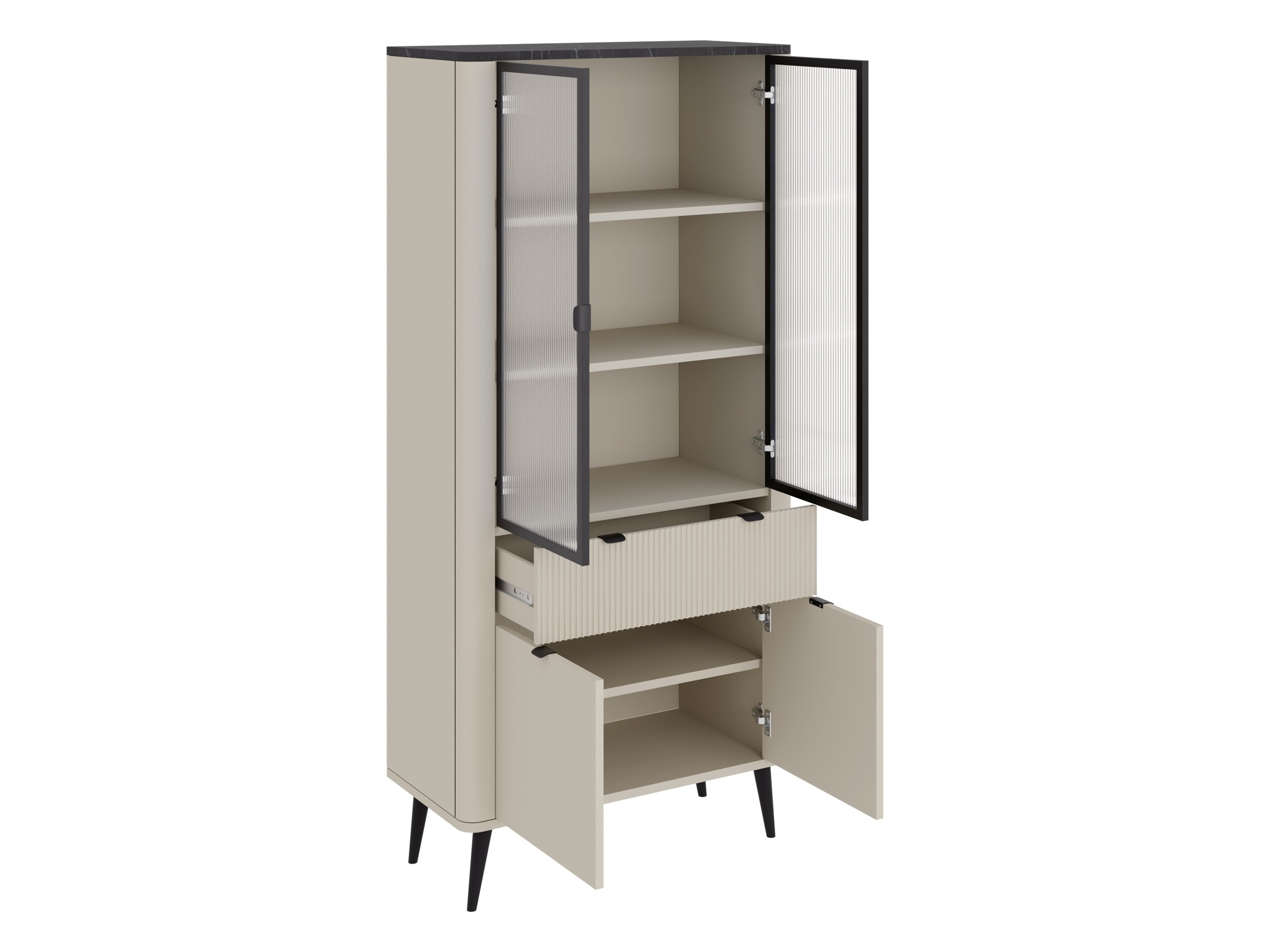 Set de living Lufela 120 (Cașmir + Nuc)