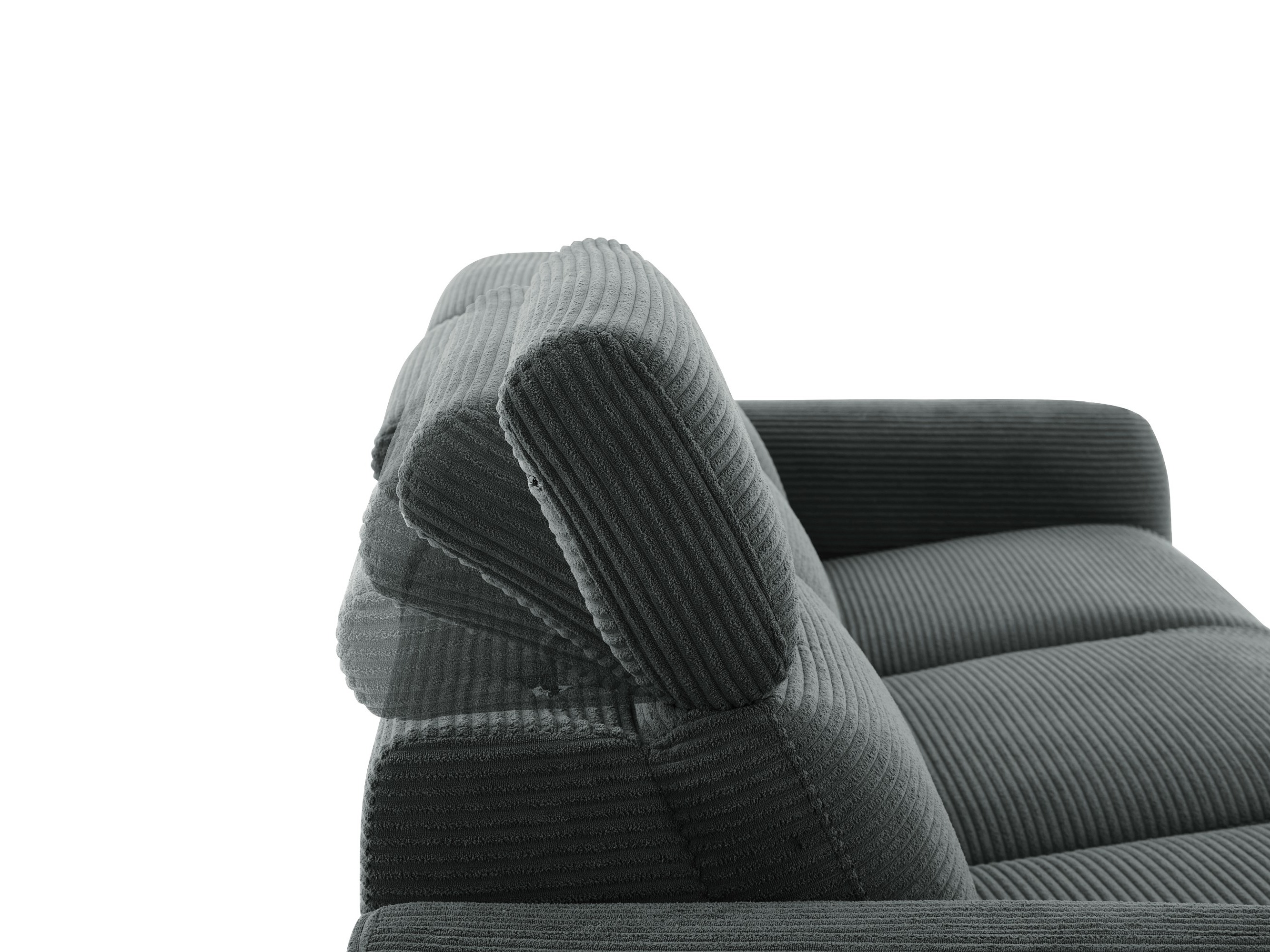 Canapea recliner Denton 1511 (Gri inchis)