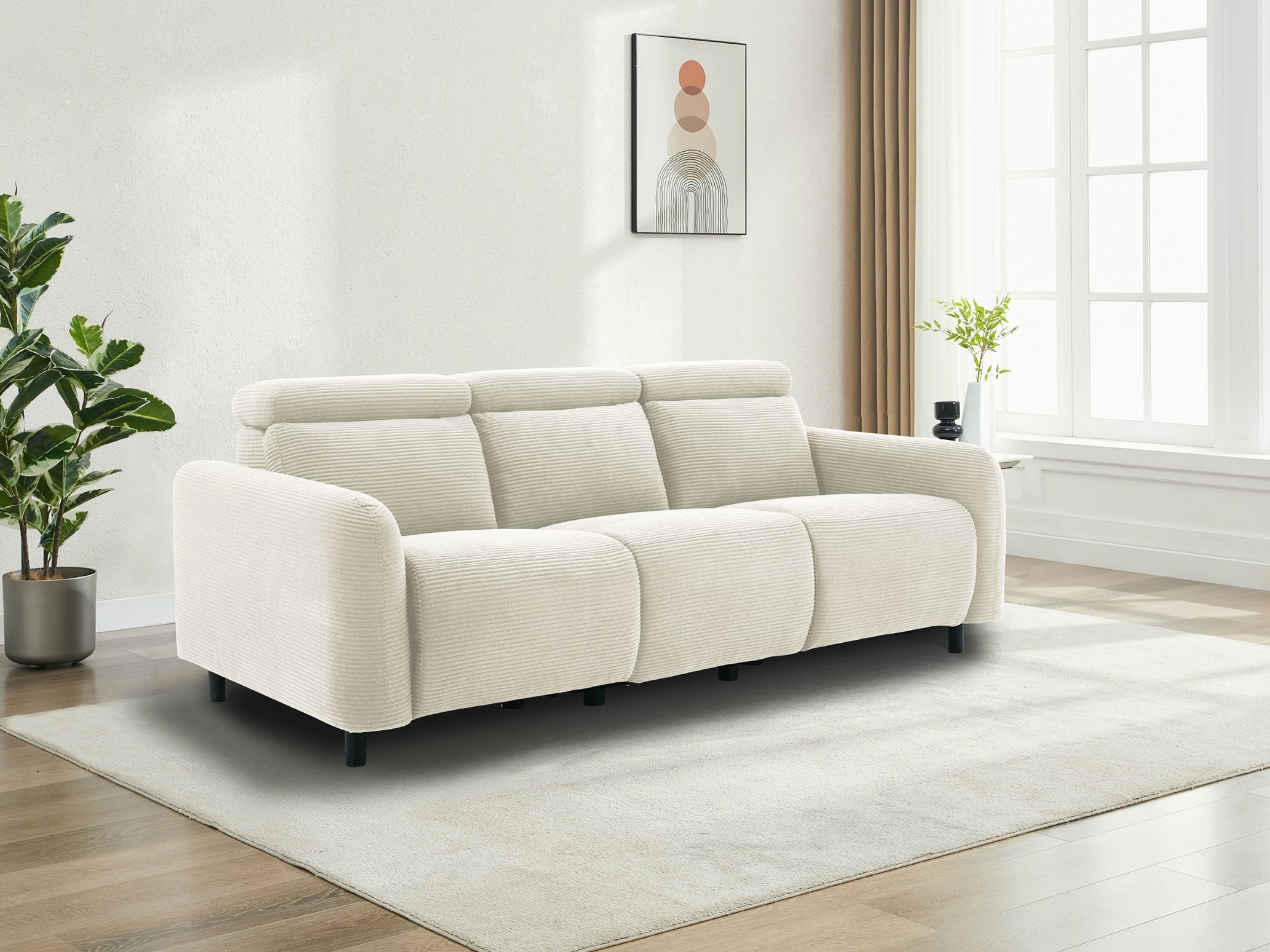 Canapea recliner Denton 1512 (Crem)