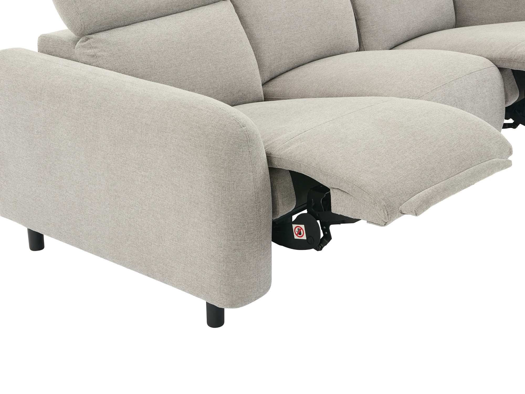Canapea recliner Denton 1512 (Gri deschis)