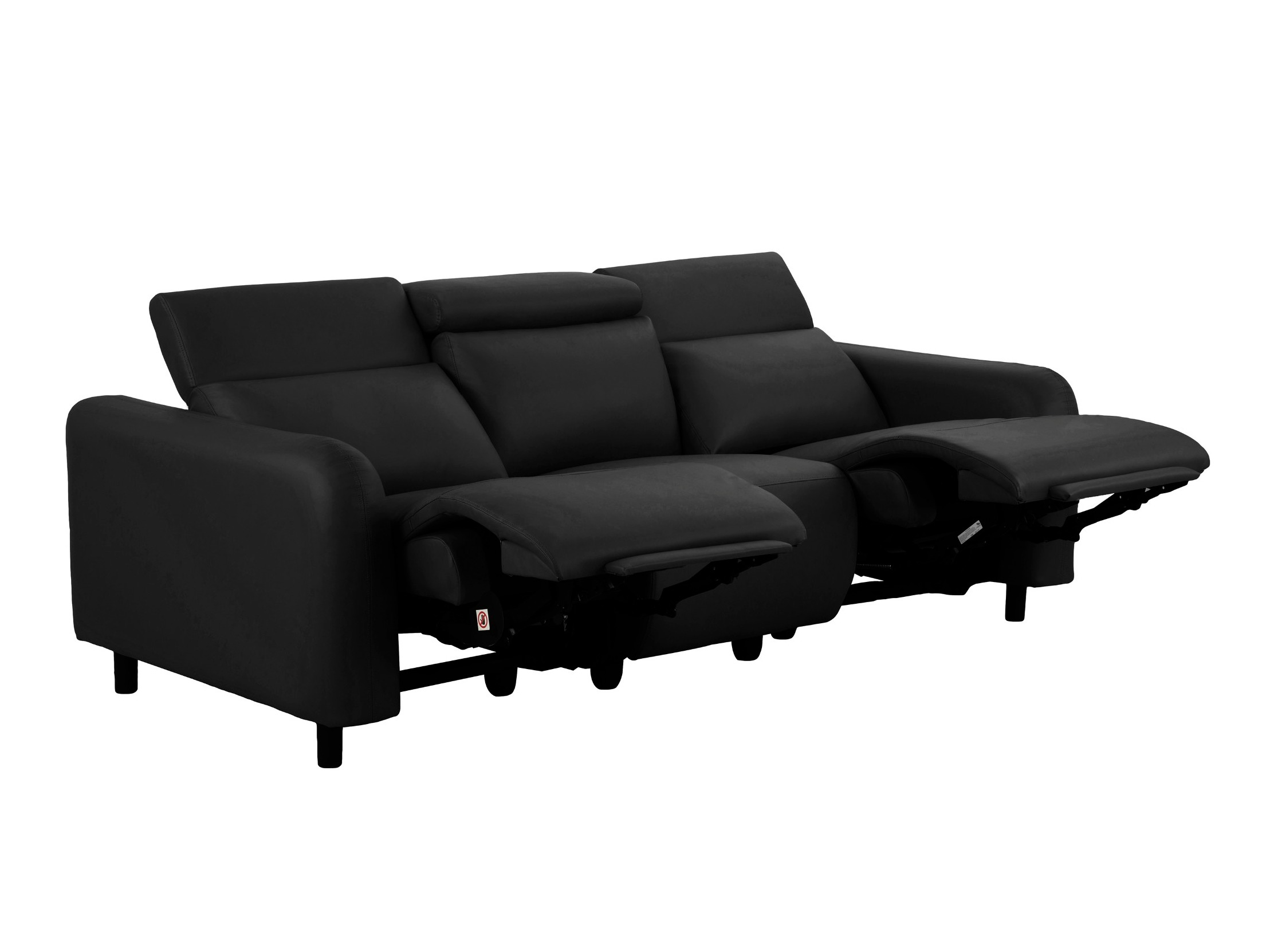 Canapea recliner Revbena 102 (Negru)