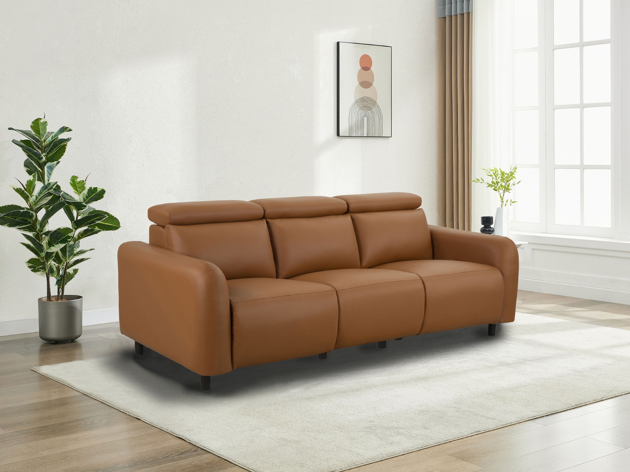 Canapea recliner Revbena 102 (Portocaliu)