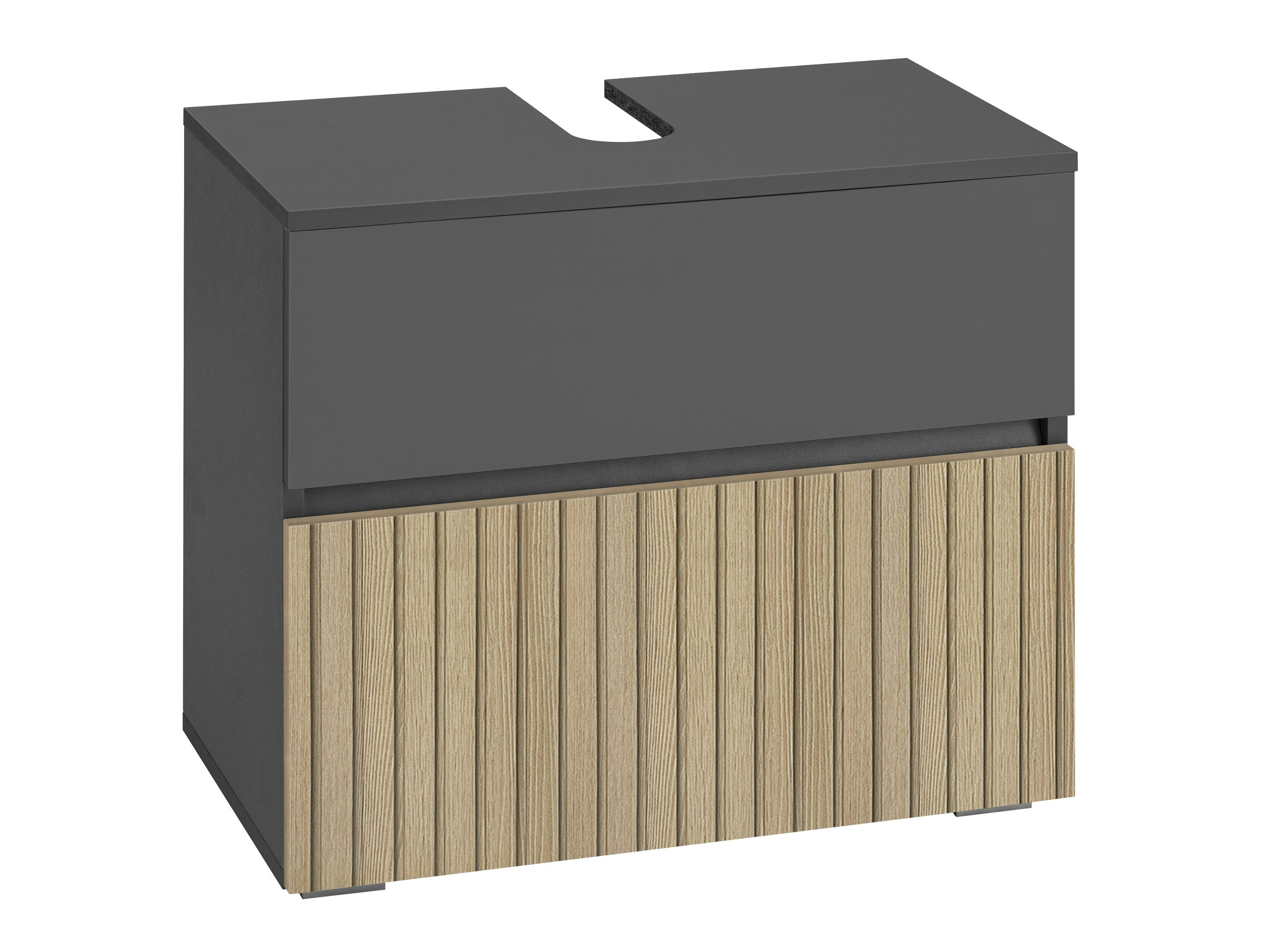 Mască de baie neancorată Soncamu 110 (Antracit + Stejar deschis)