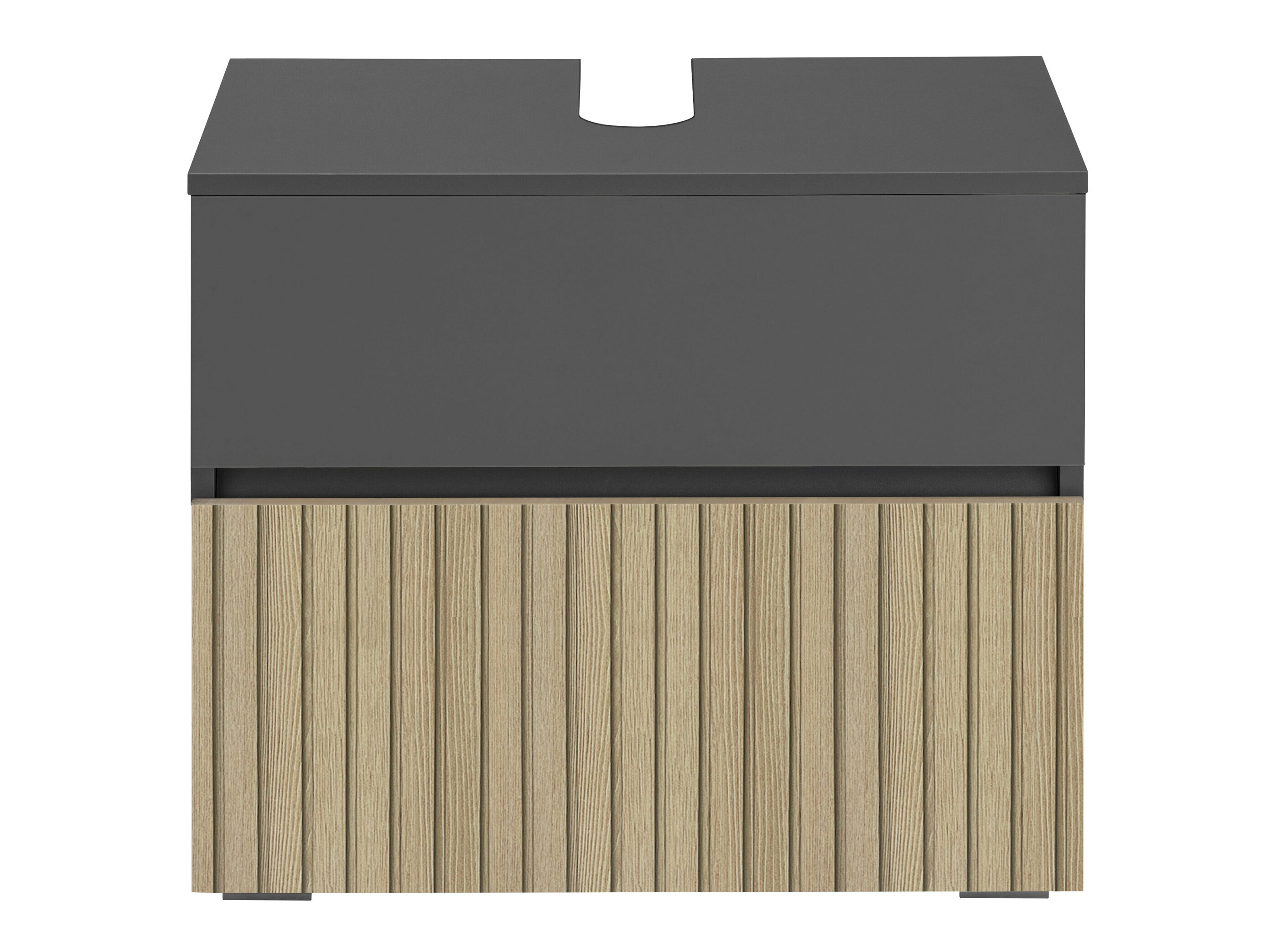 Mască de baie neancorată Soncamu 110 (Antracit + Stejar deschis)