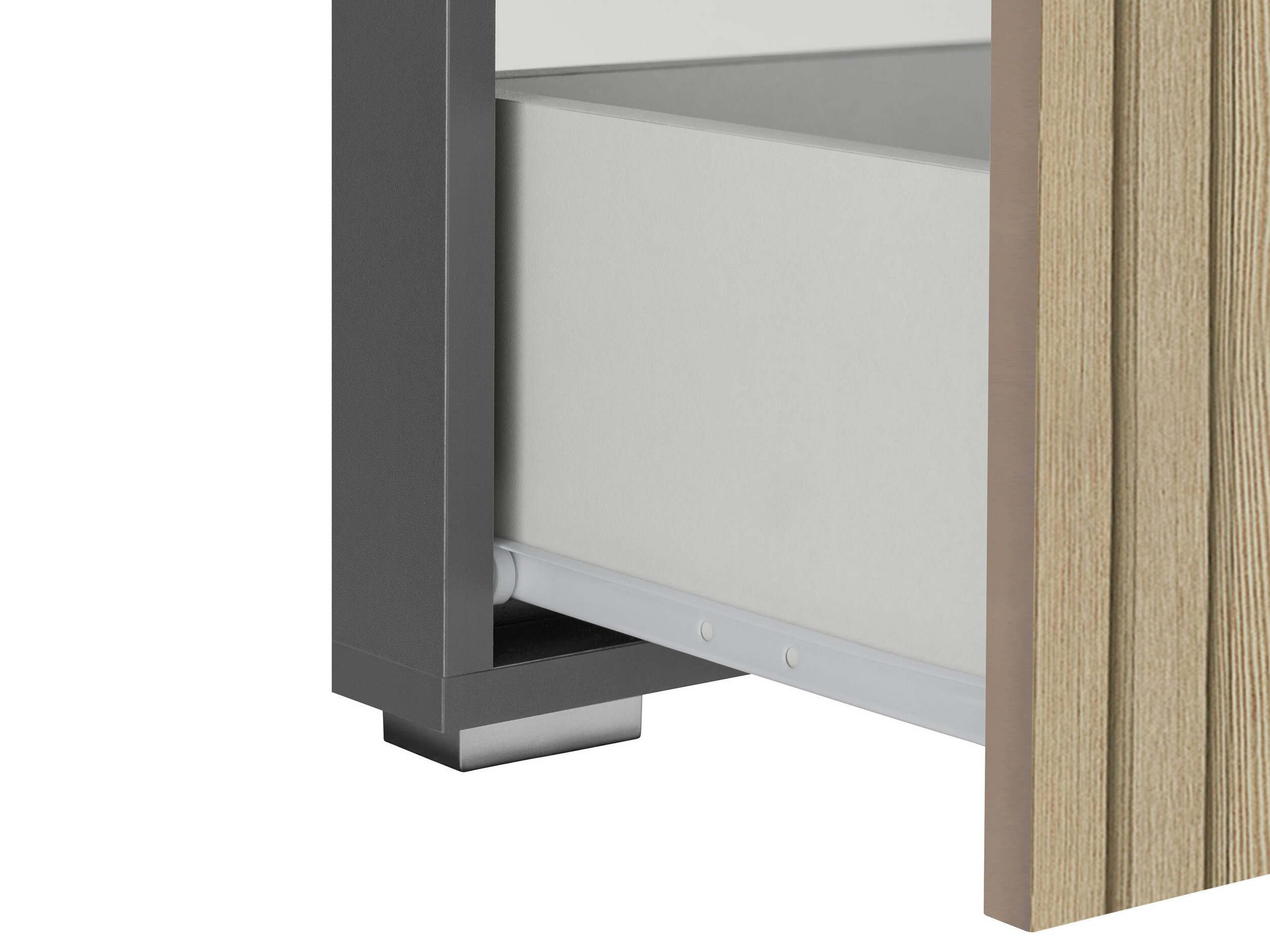 Mască de baie neancorată Soncamu 110 (Antracit + Stejar deschis)