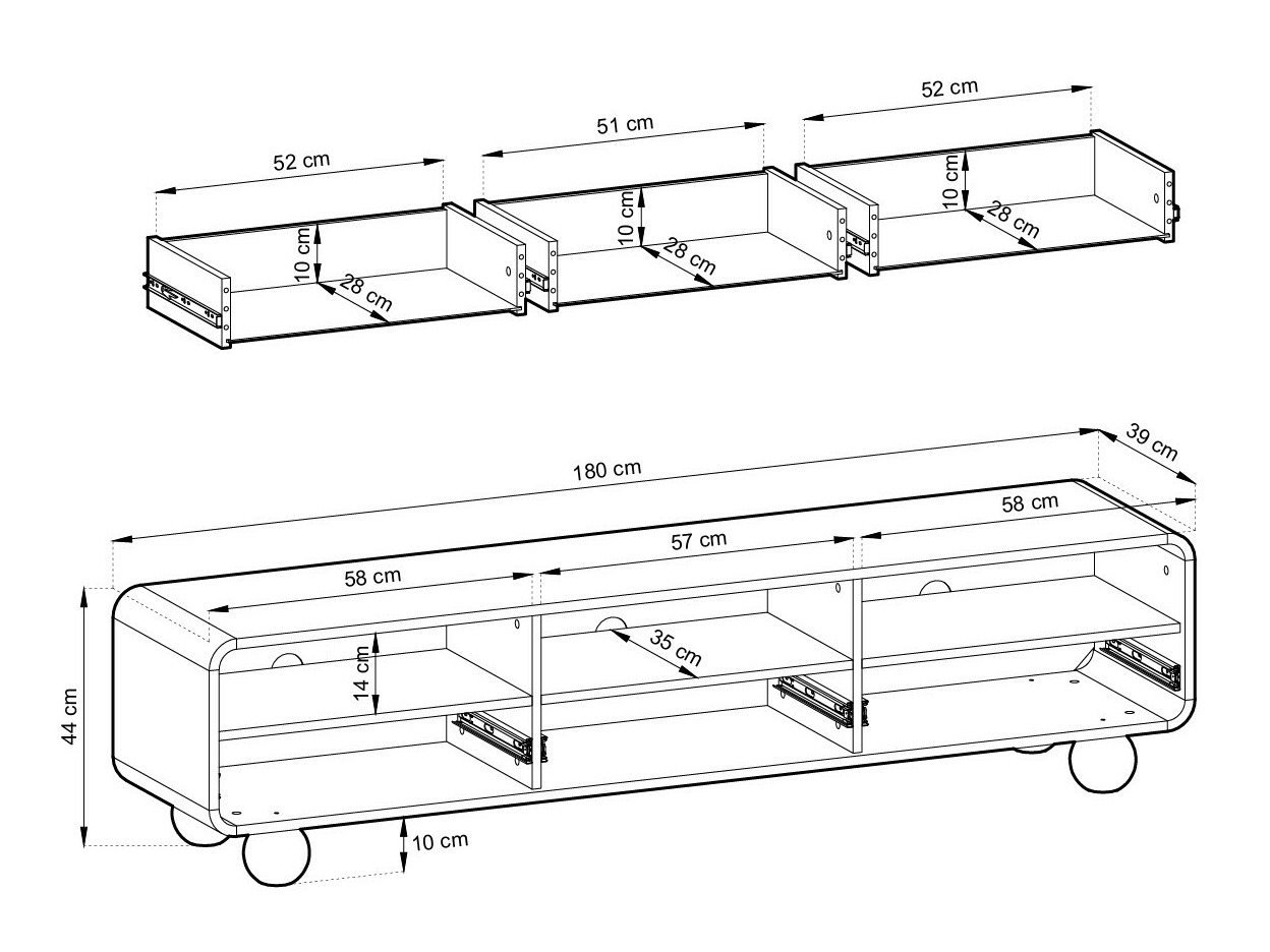 Comodă TV Vendori 101