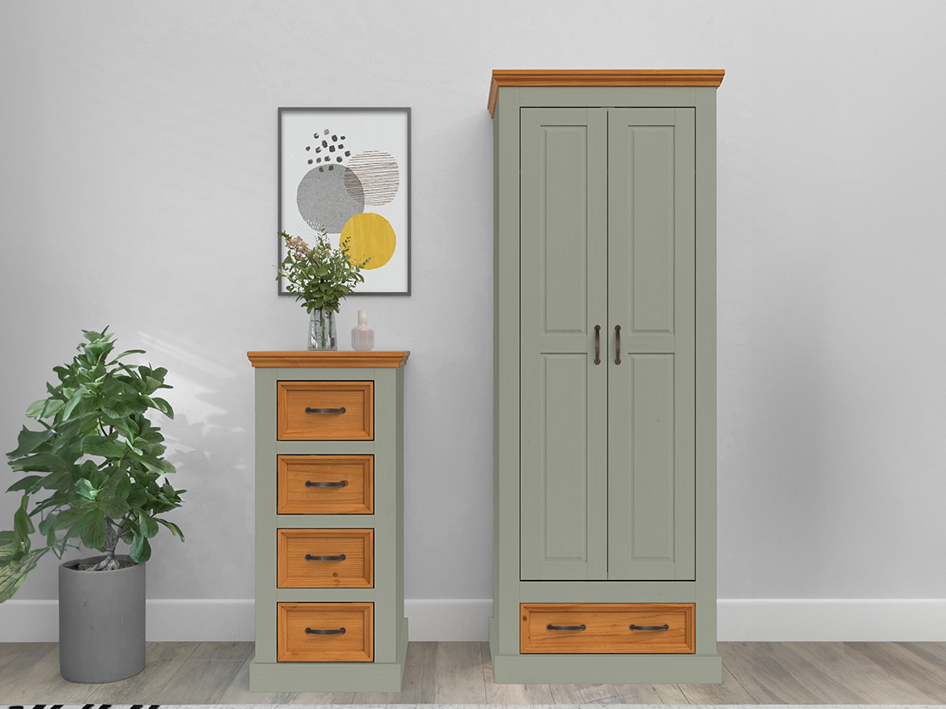 Dulap Tolelio 124 (Verde + Pin)