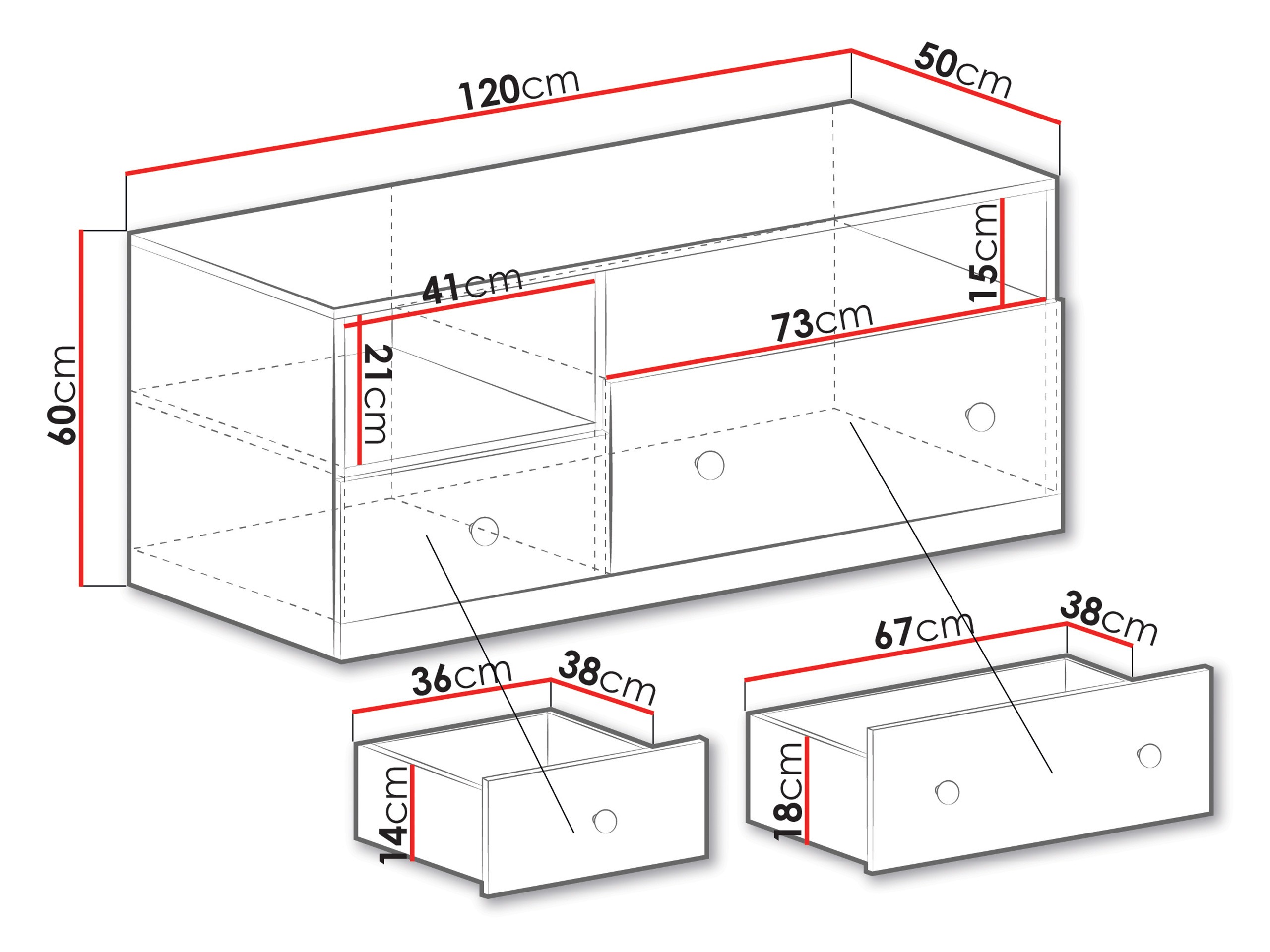 Comodă TV Tesmonu 110