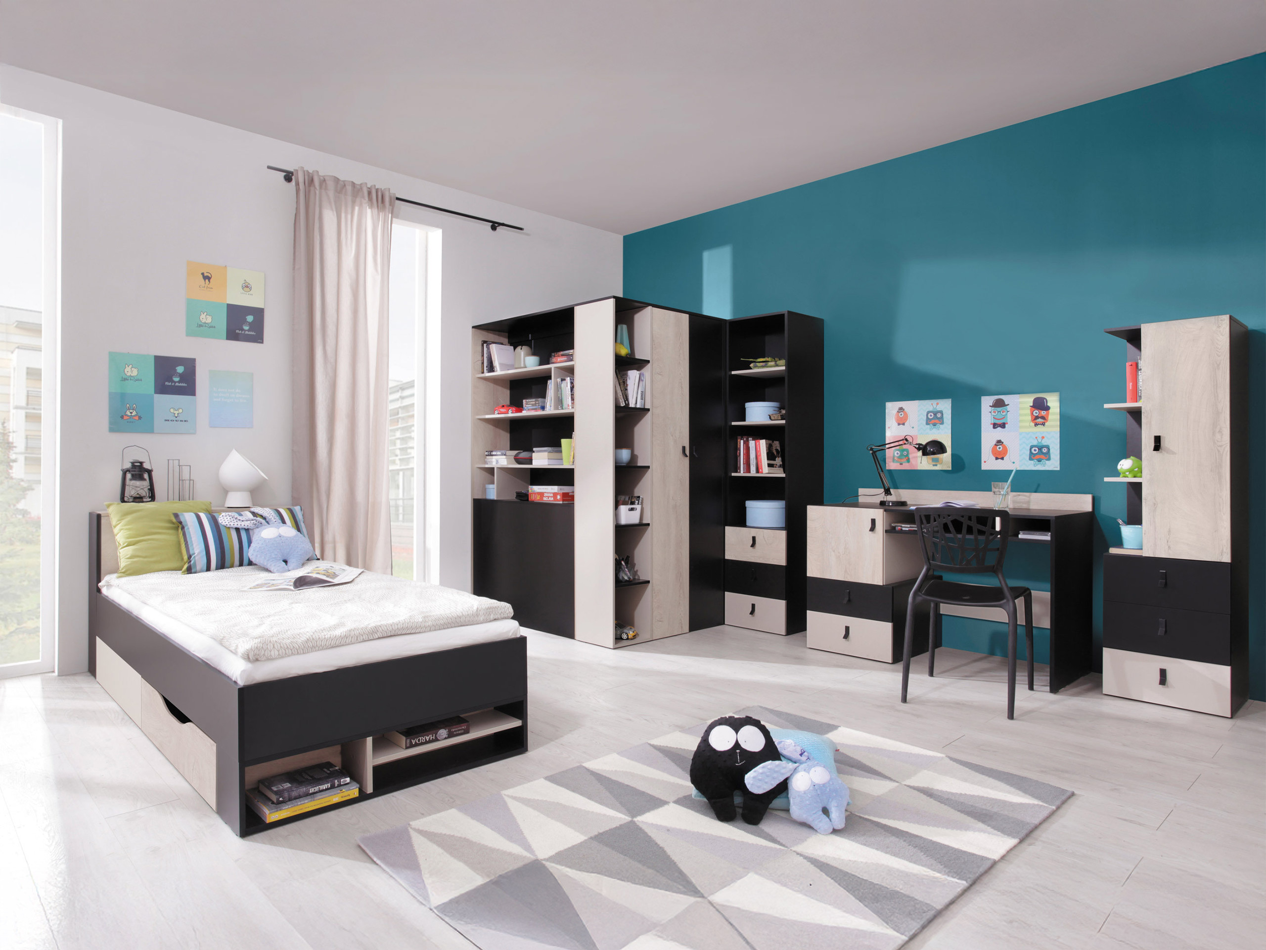 Pat Camteso 112 (Negru + Stejar + Bej)