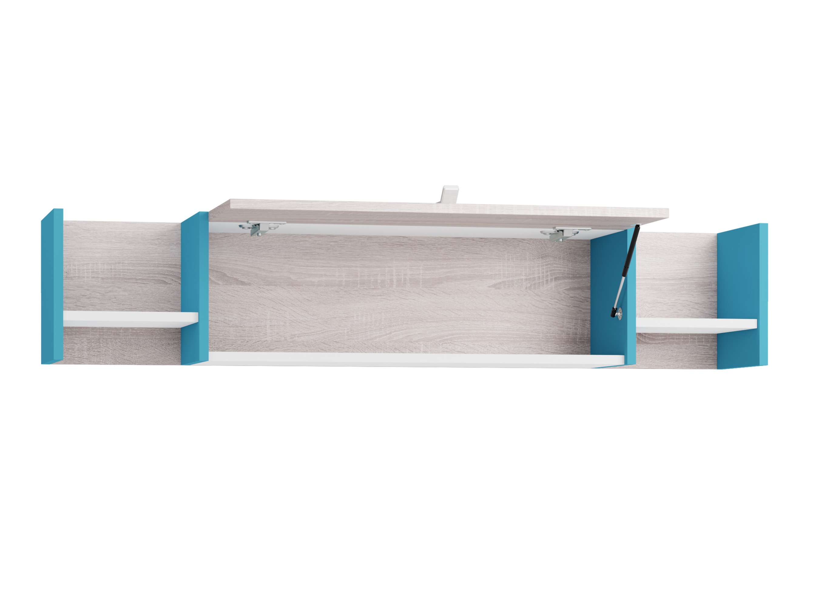 Raft de perete Camteso 110 (Negru + Stejar + Bej)