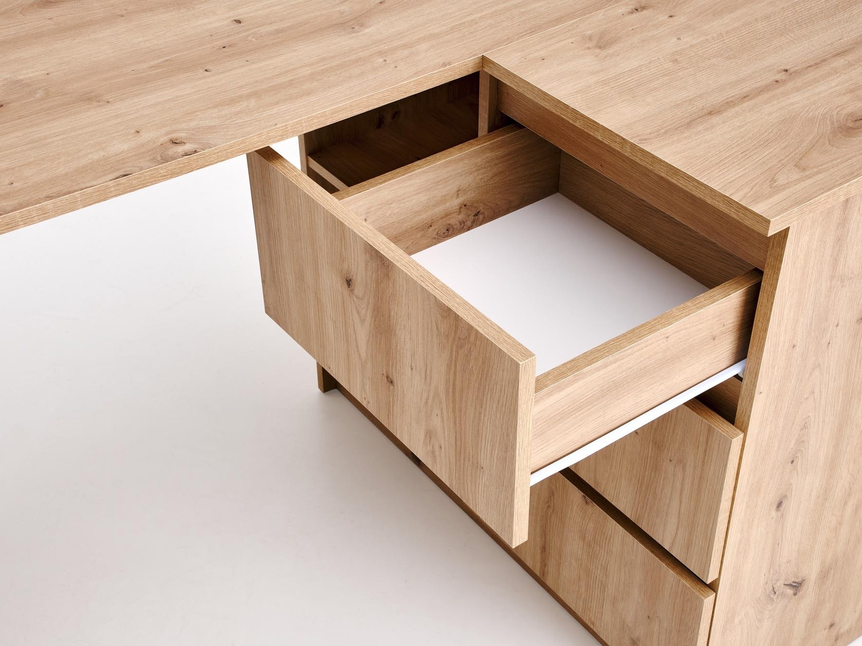 Birou de colt Houston 1950 (Stejar artizan)