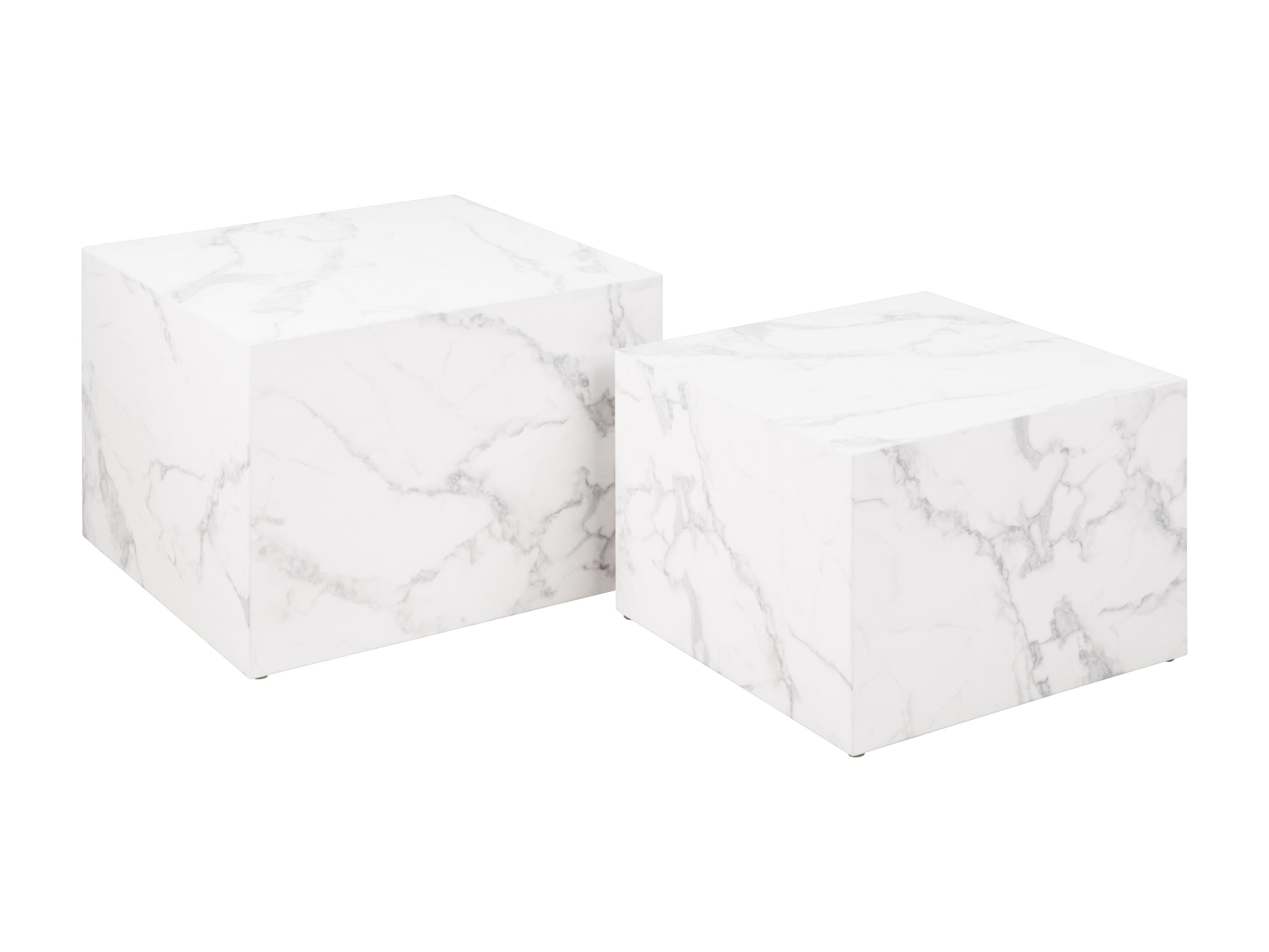 Set de măsuțe de cafea Norsica 603 (Marmură albă)