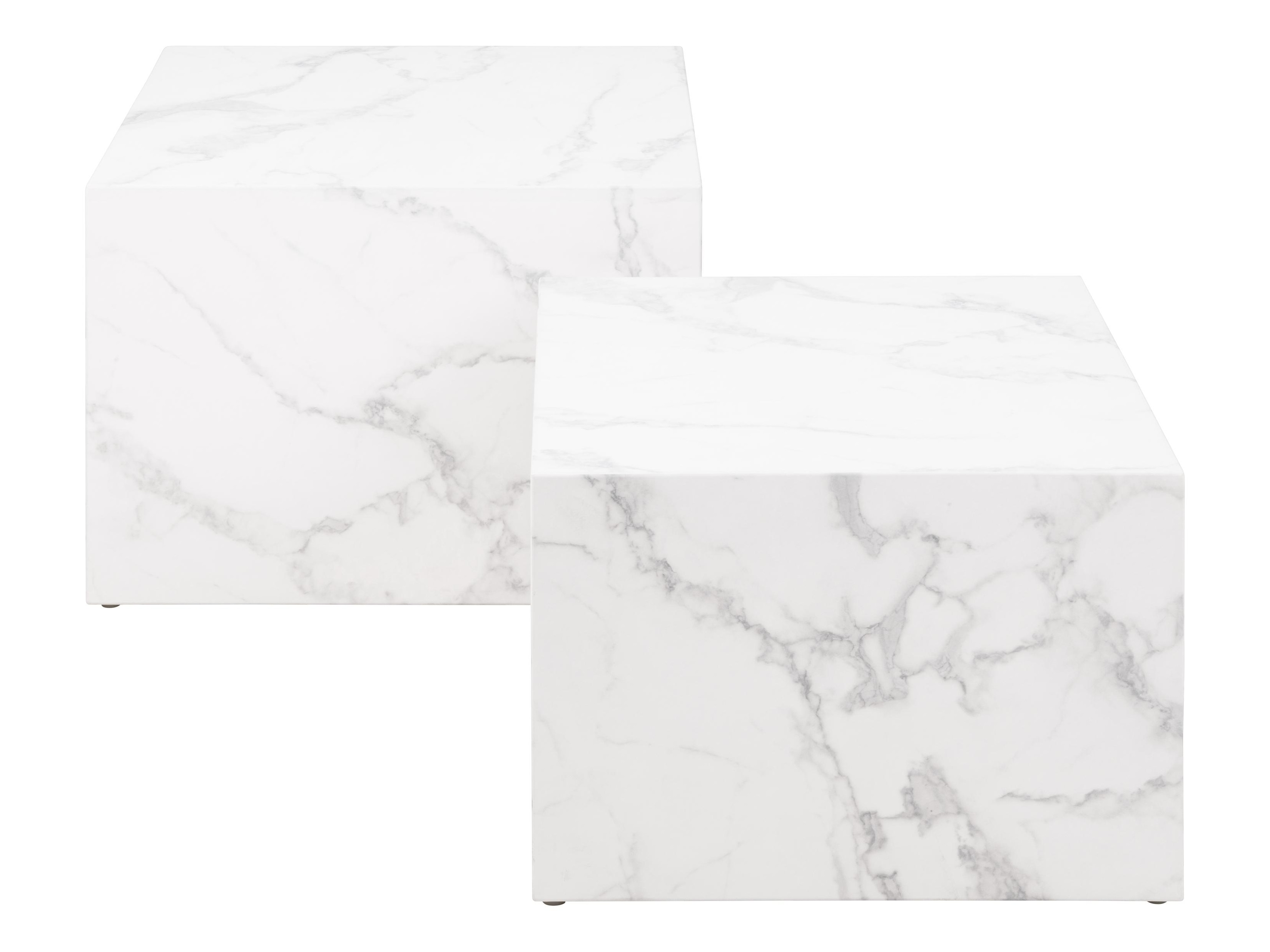 Set de măsuțe de cafea Norsica 603 (Marmură albă)