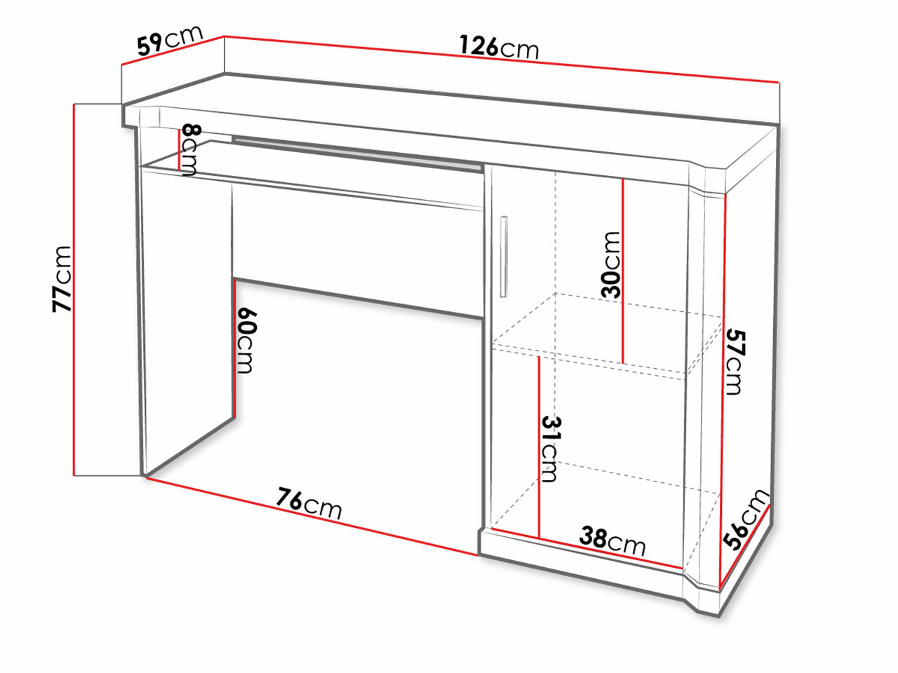 Birou Lorelie 112 (Trufa stejar)