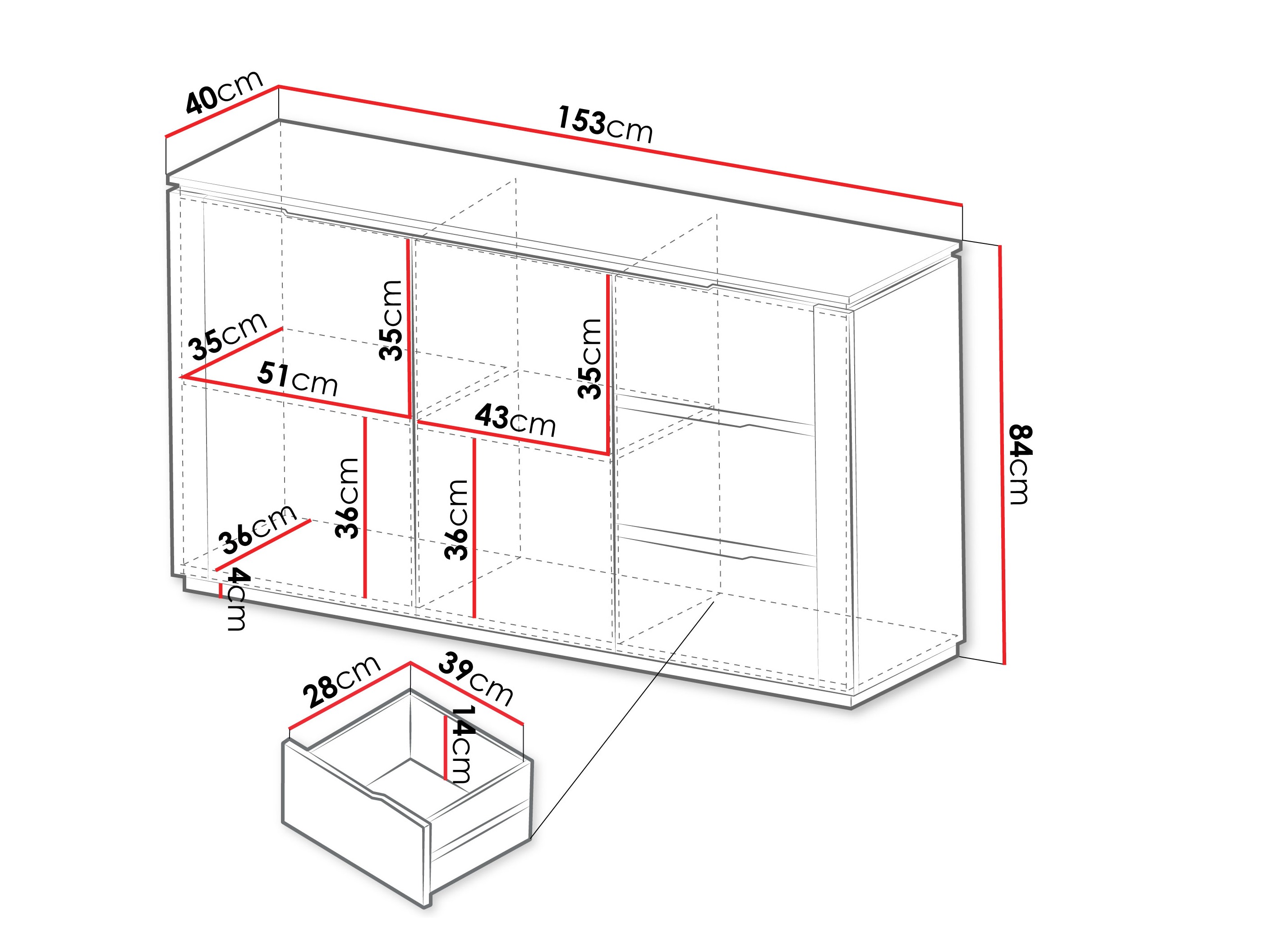 Comodă Comfivo Elivelo 100