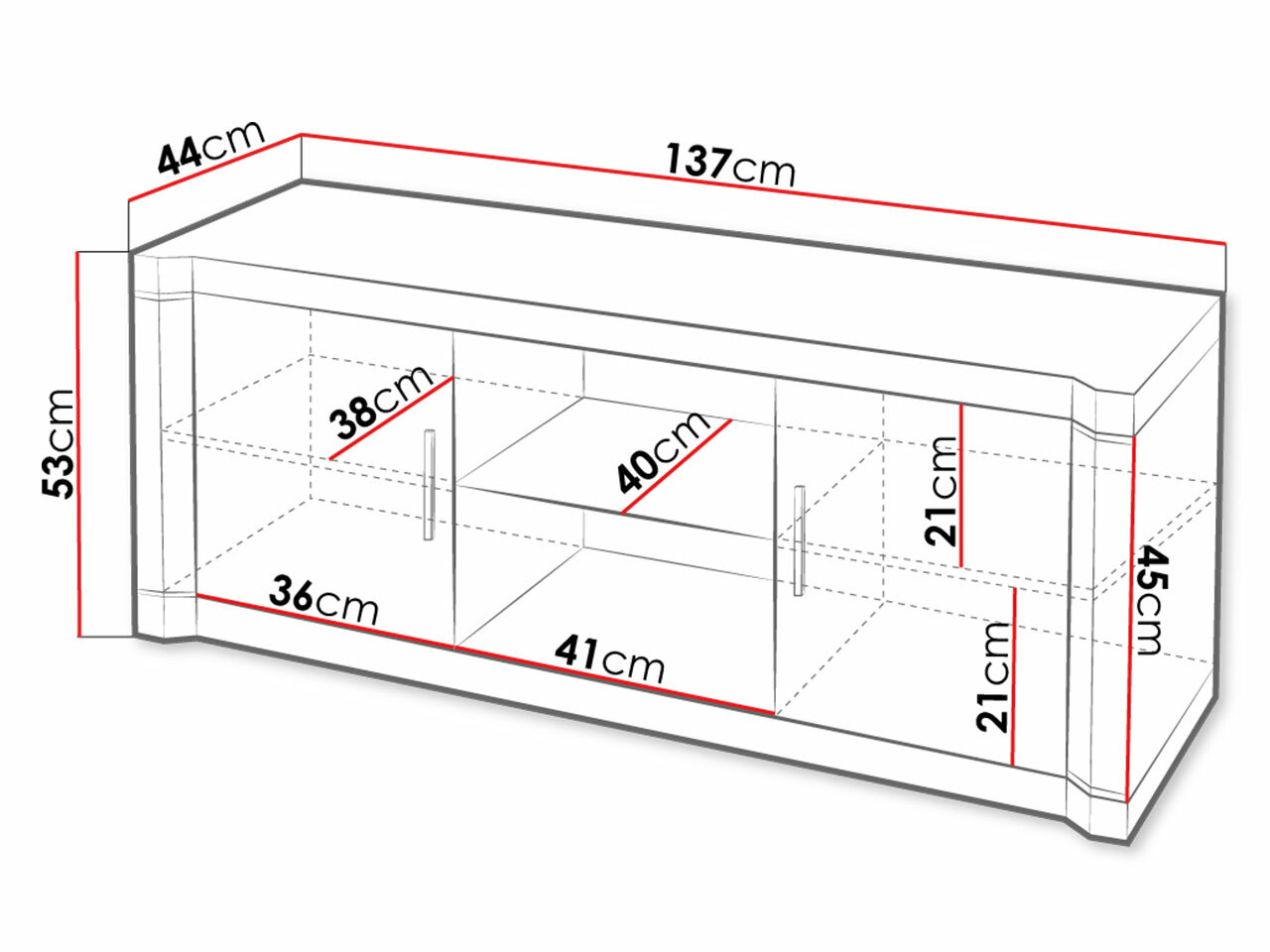 Comodă TV Lorelie 111 (Trufa stejar)