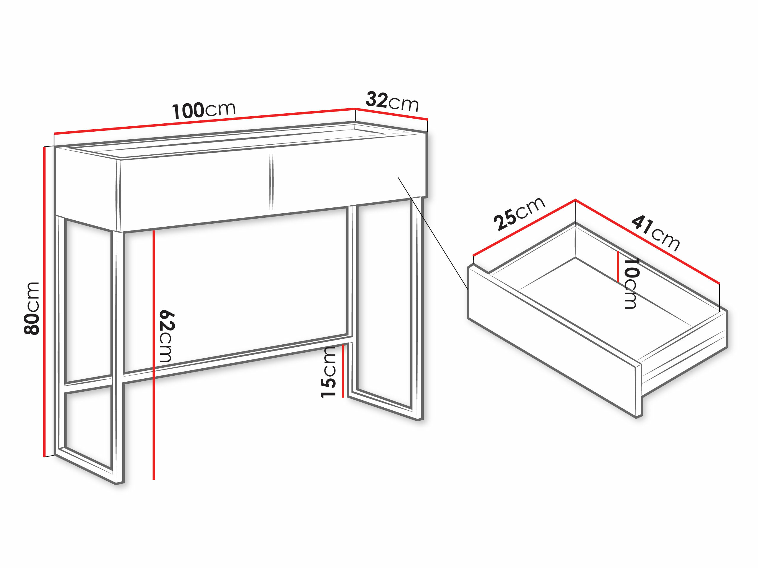 Consolă Lunole 103 (Cașmir)