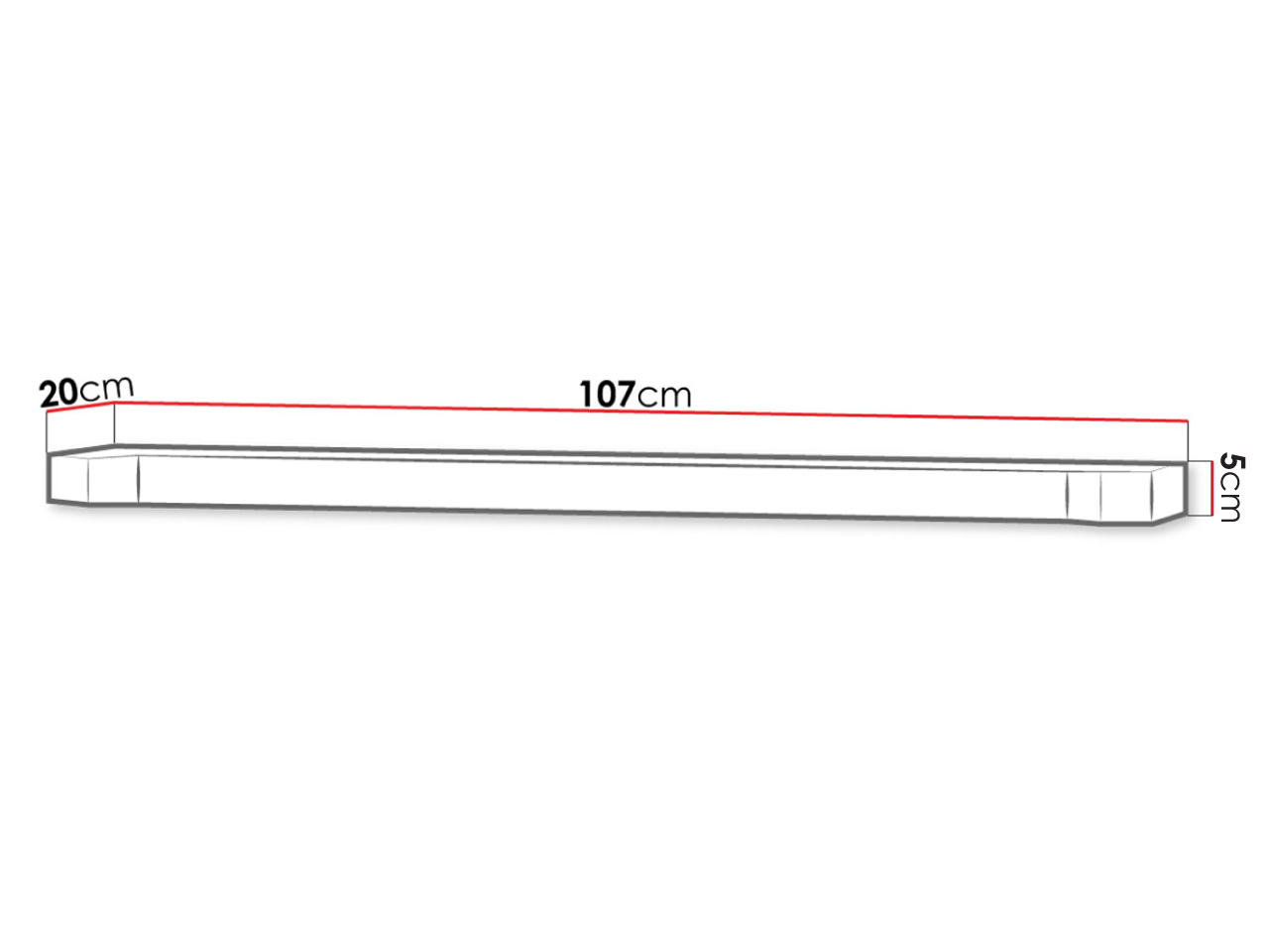 Raft de perete Lorelie 109 (Trufa stejar)