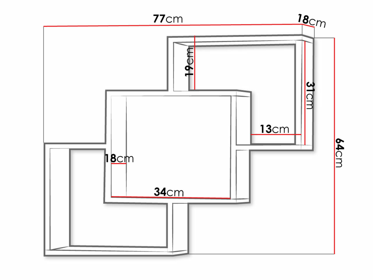 Raft de perete Lorelie 121 (Trufa stejar)