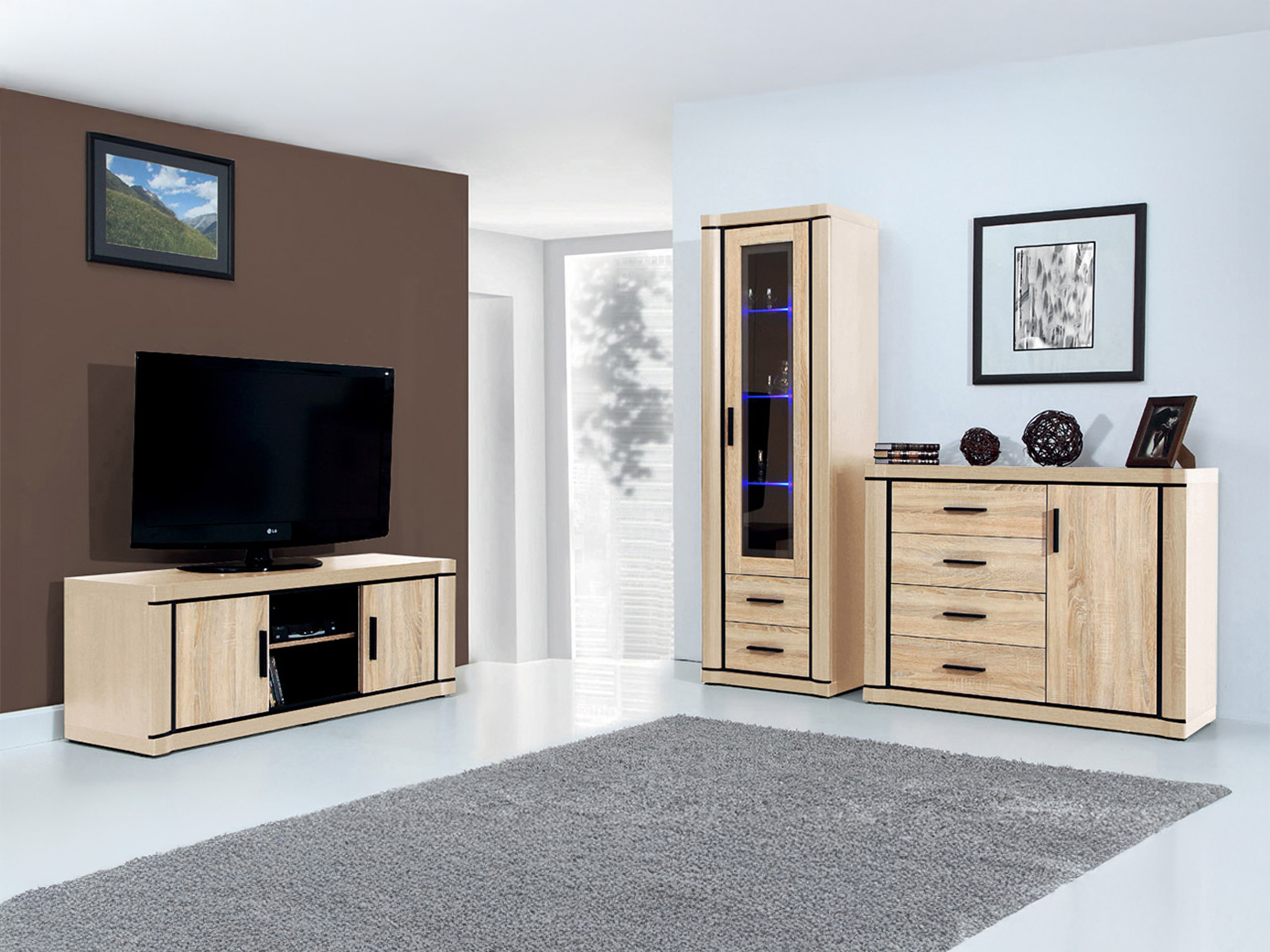 Set de living Lorelie 122 (Stejar Sonoma)